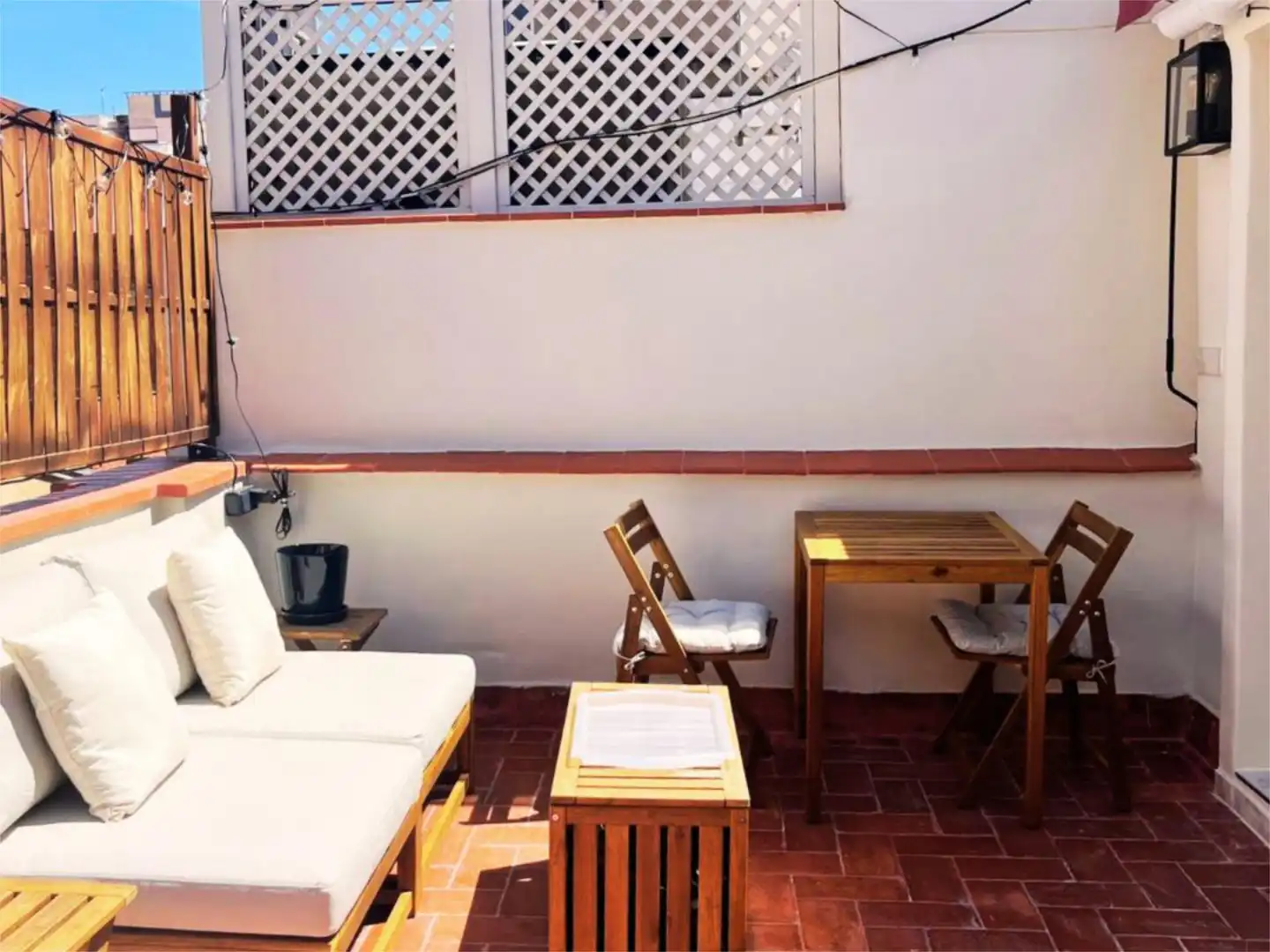 Terraza de Piso de alquiler en  Barcelona Capital con Aire acondicionado, Calefacción y Parquet