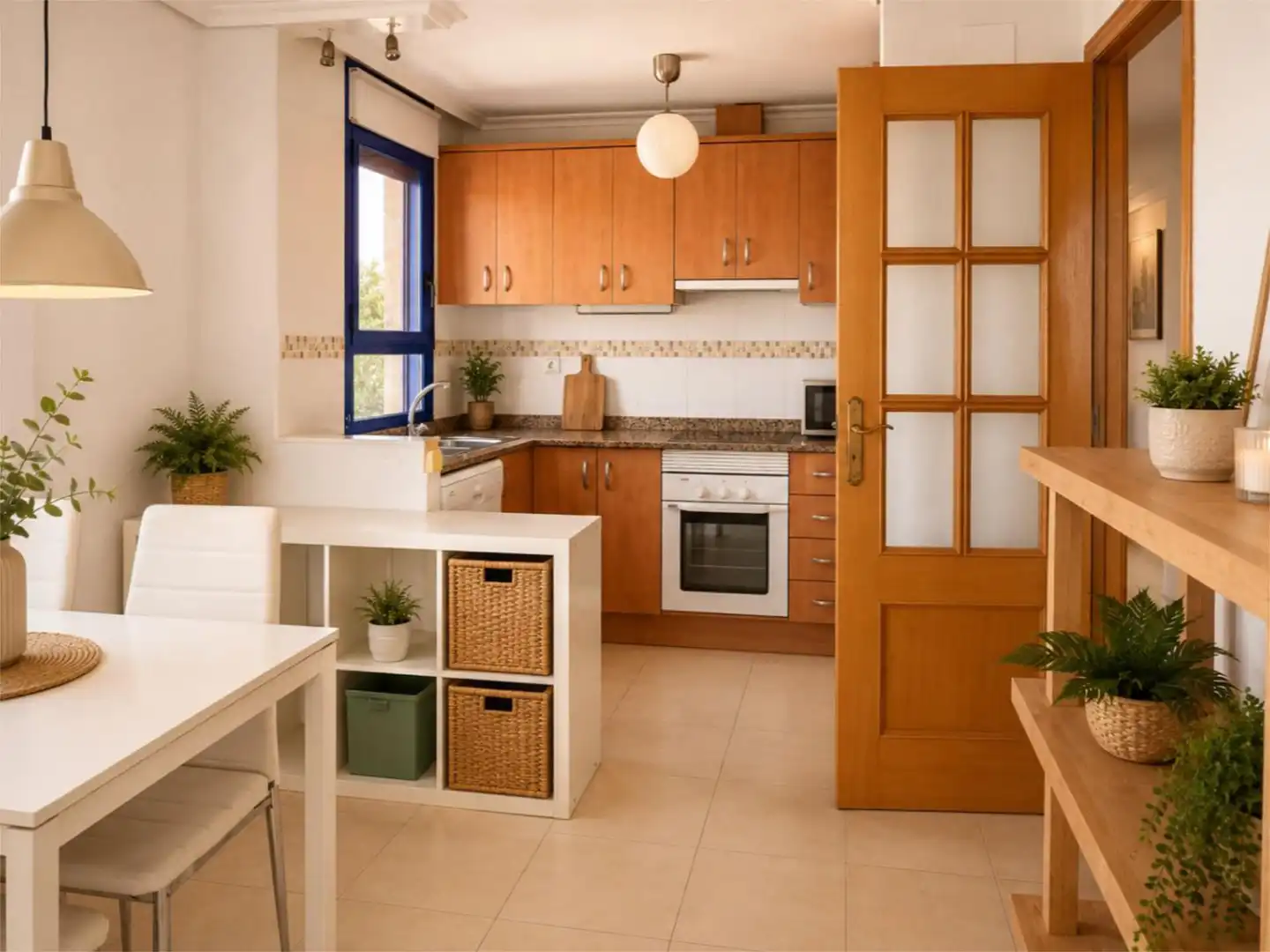 Piso en venta en Calle Marcelina, 63, Nueva Torrevieja Cocina de Piso en venta en Torrevieja con Aire acondicionado, Terraza y Piscina