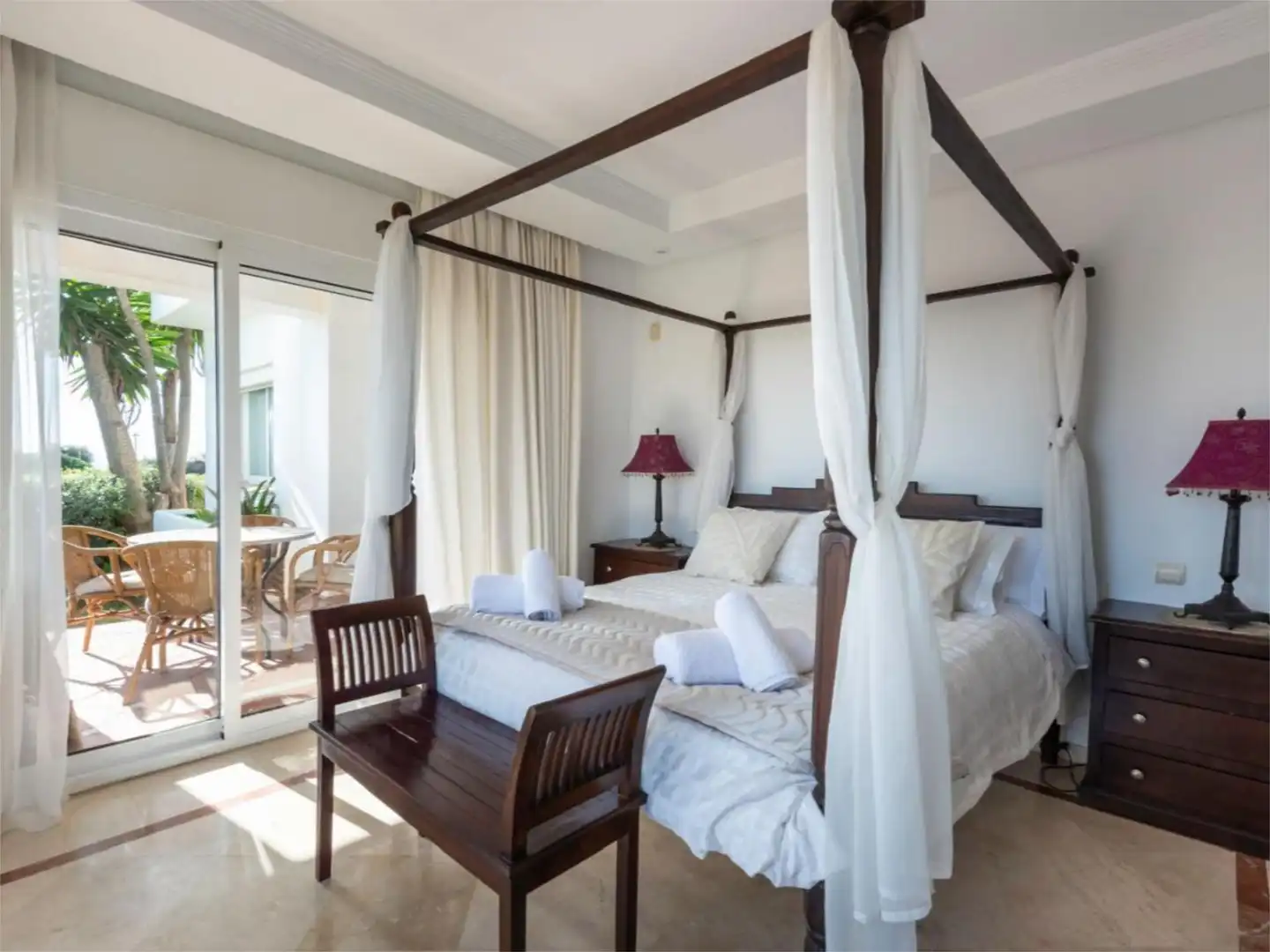 Bedroom of Flat for rent in Estepona  with Air Conditioner, Heating and Private garden