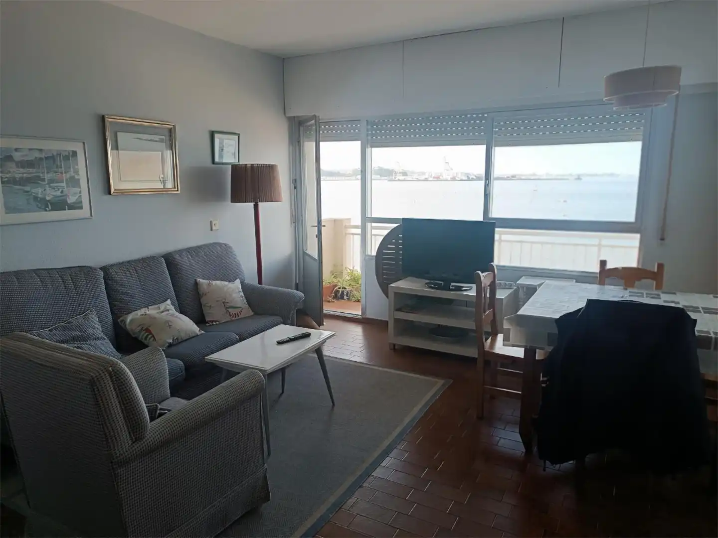 Sala de estar de Apartamento de alquiler en Vilagarcía de Arousa con Piscina, Amueblado y Horno
