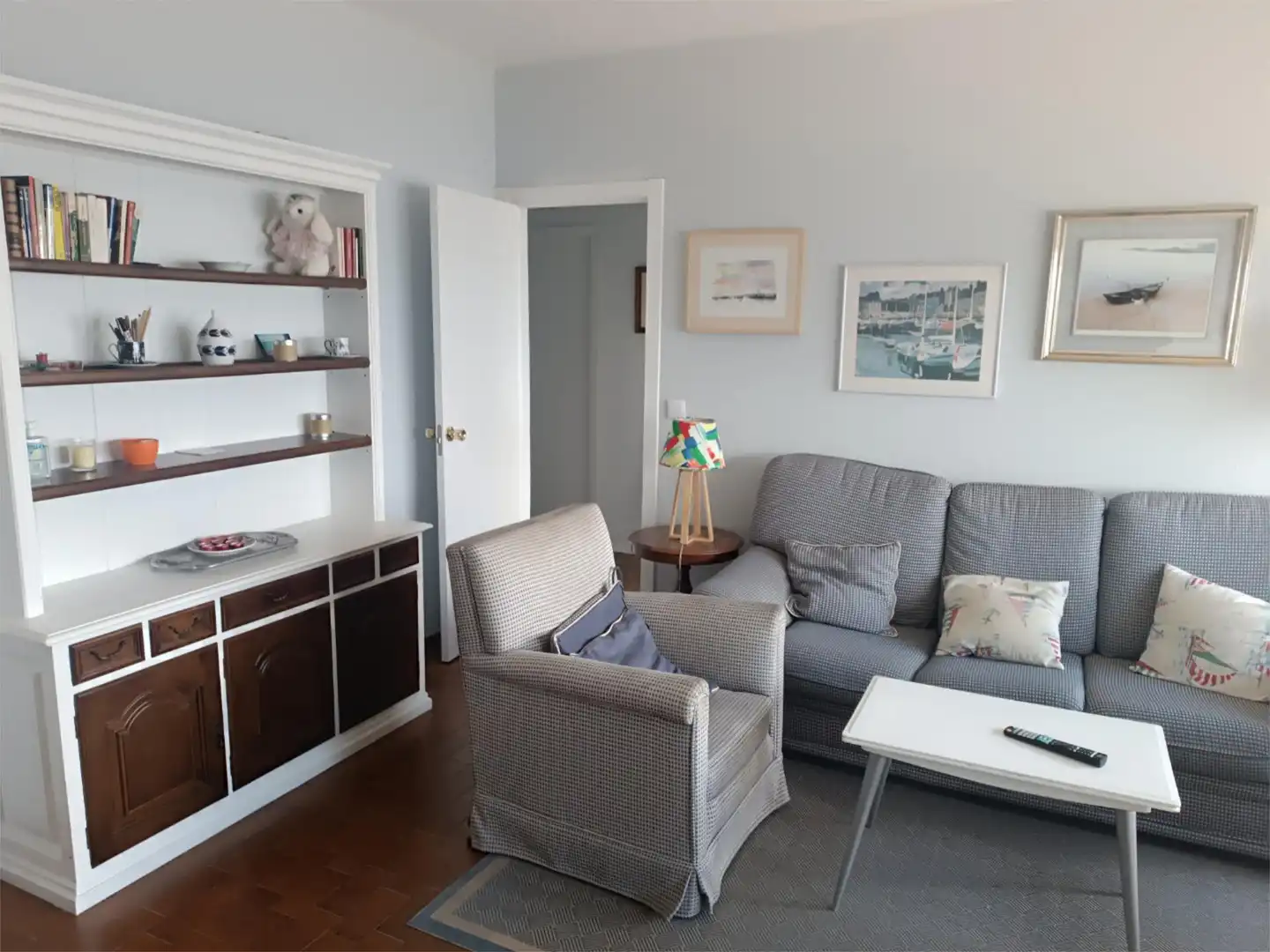 Sala de estar de Apartamento de alquiler en Vilagarcía de Arousa con Piscina, Amueblado y Horno