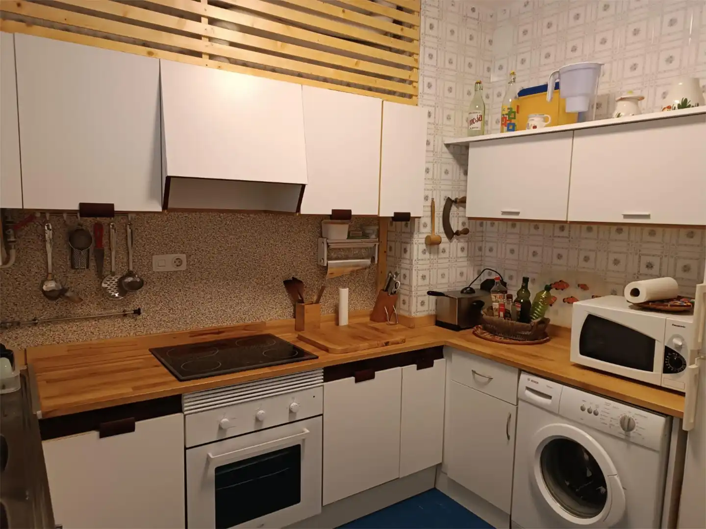 Cocina de Apartamento de alquiler en Vilagarcía de Arousa con Piscina, Amueblado y Horno