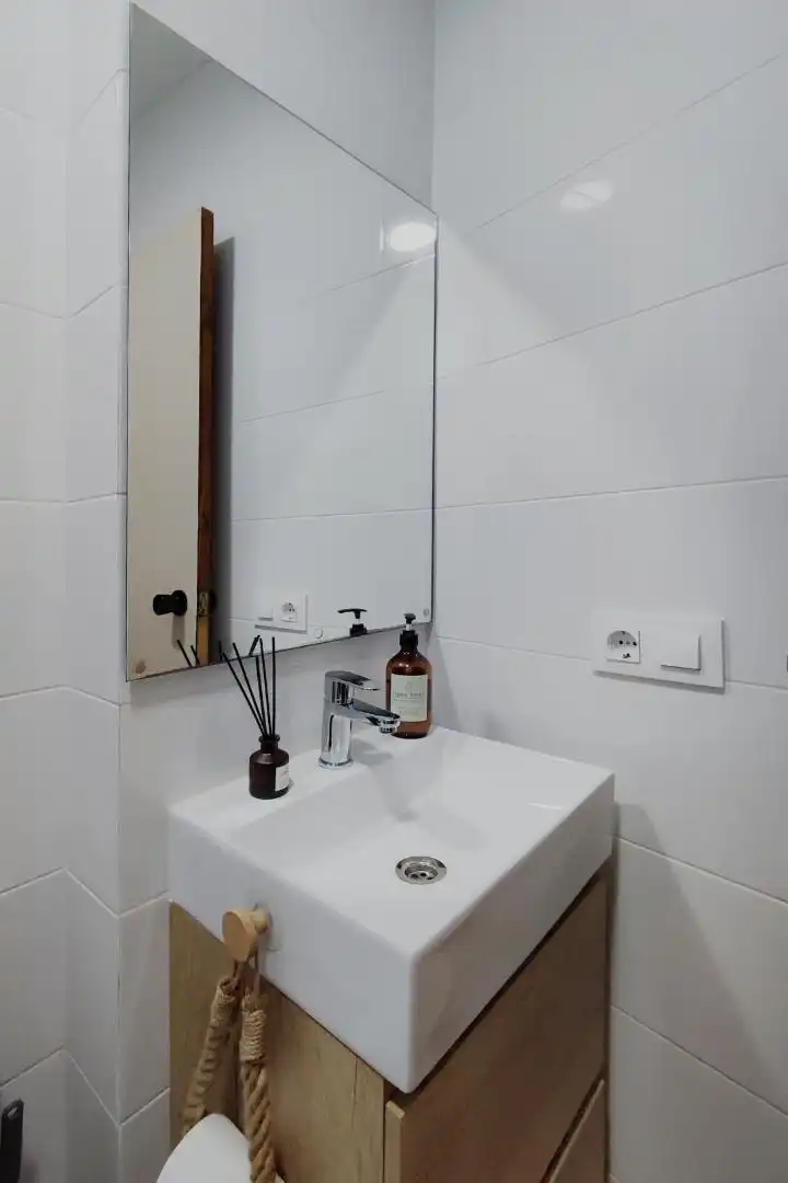 Baño de Casa adosada en venta en Bolbaite con Terraza, Amueblado y Lavadora