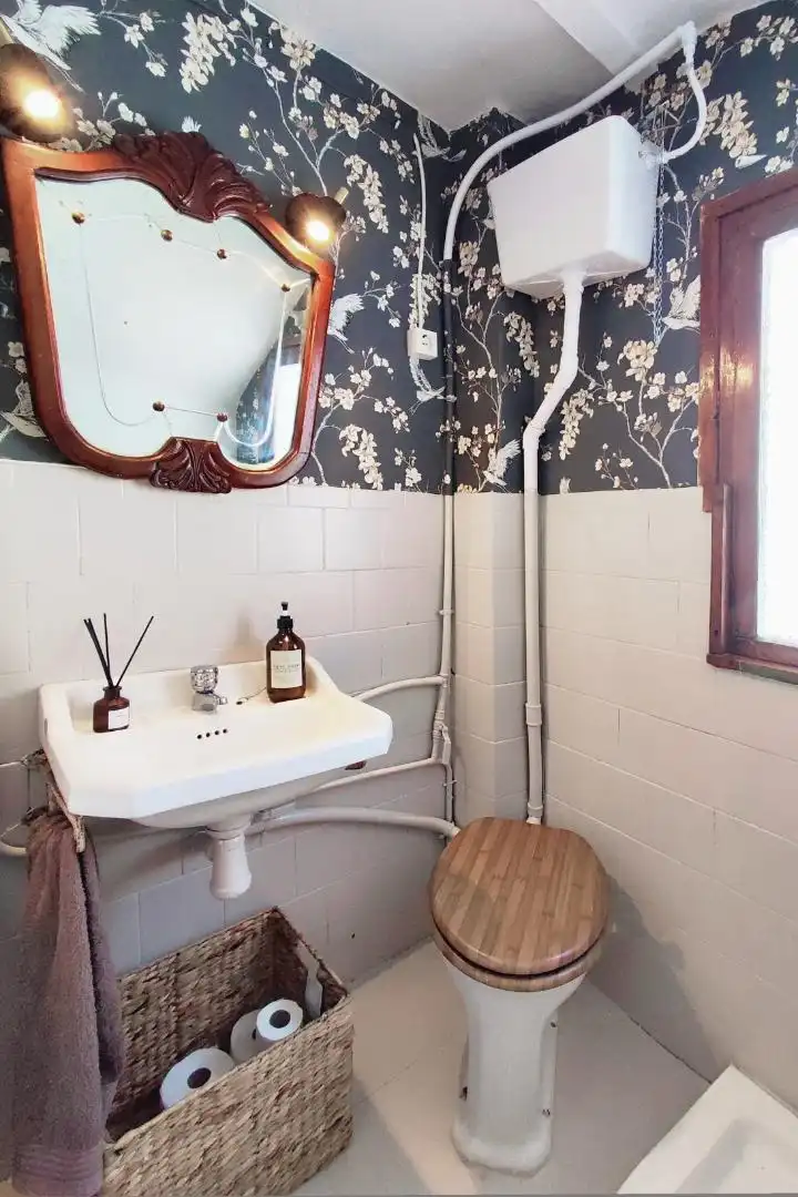 Baño de Casa adosada en venta en Bolbaite con Terraza, Amueblado y Lavadora