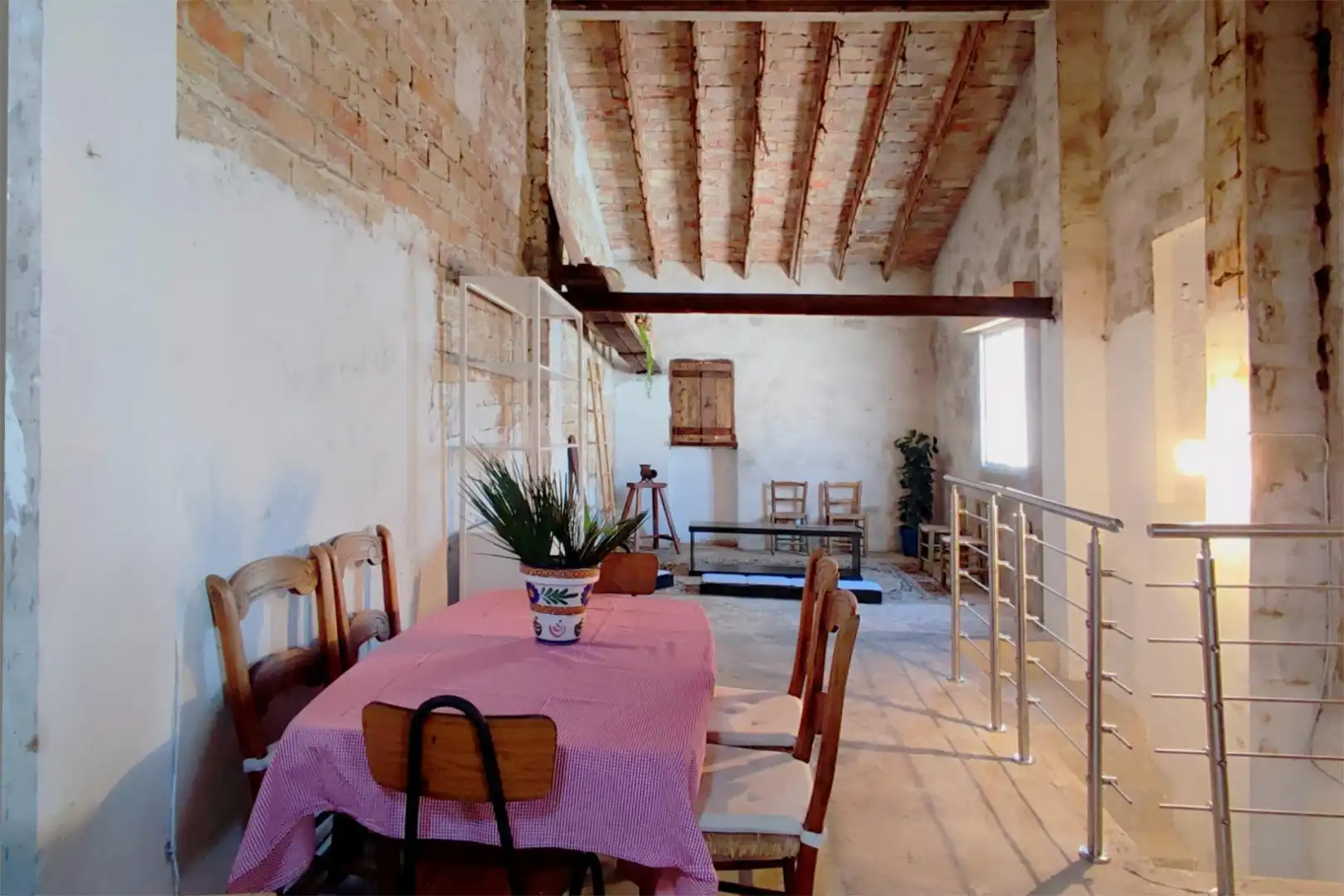 Comedor de Casa adosada en venta en Bolbaite con Terraza, Amueblado y Lavadora