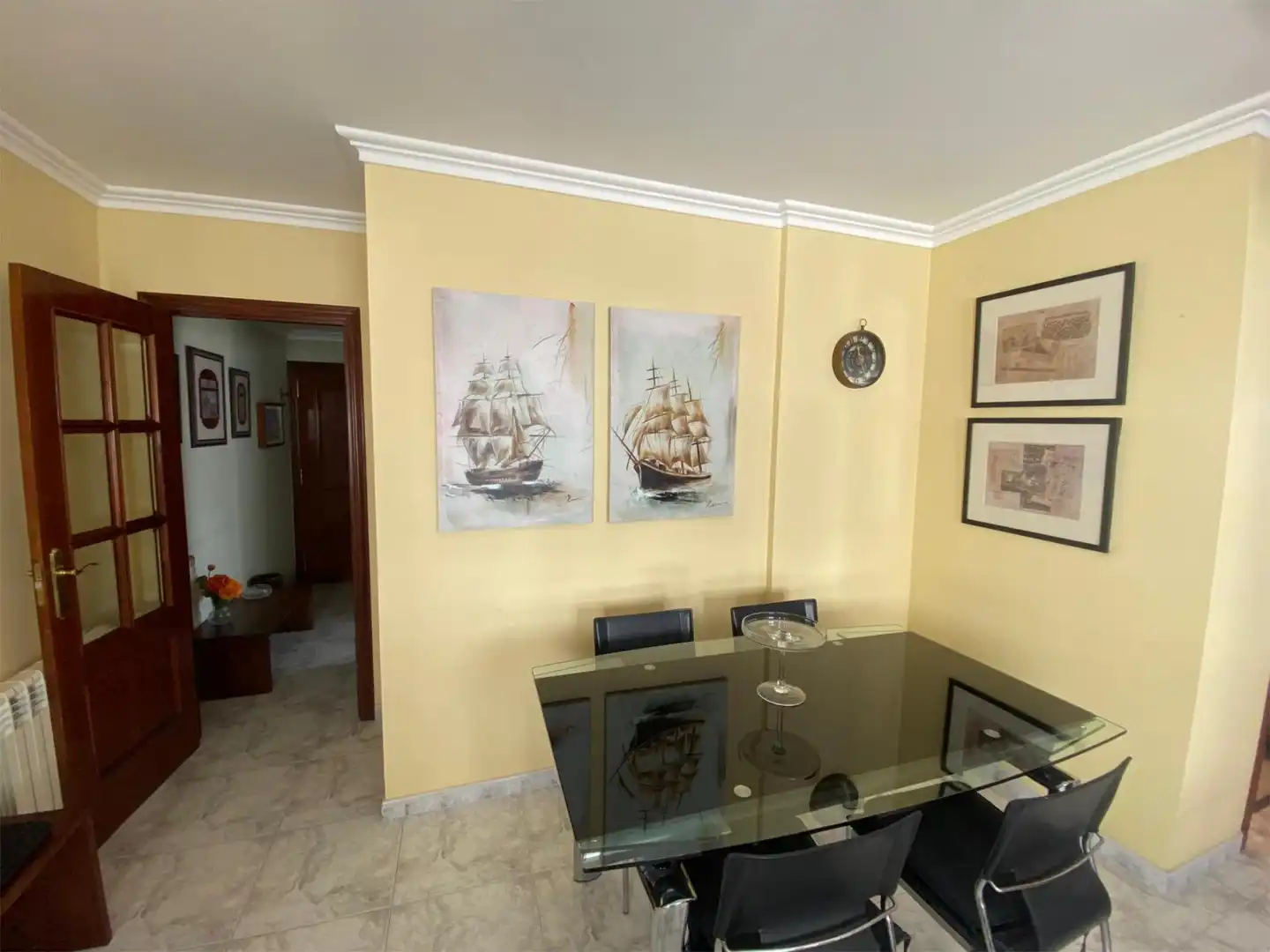 Piso de alquiler en Rúa dos Cesteiros, 7, Sanxenxo pueblo Comedor de Piso de alquiler en Sanxenxo con Calefacción, Jardín privado y Terraza