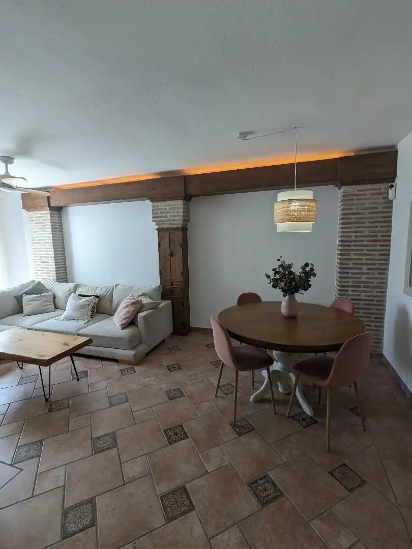 Flat for sale in Calle Luis Buñuel, 15, Huerta Nueva Living room of Flat for sale in Estepona with Private garden, Terrace and Swimming Pool