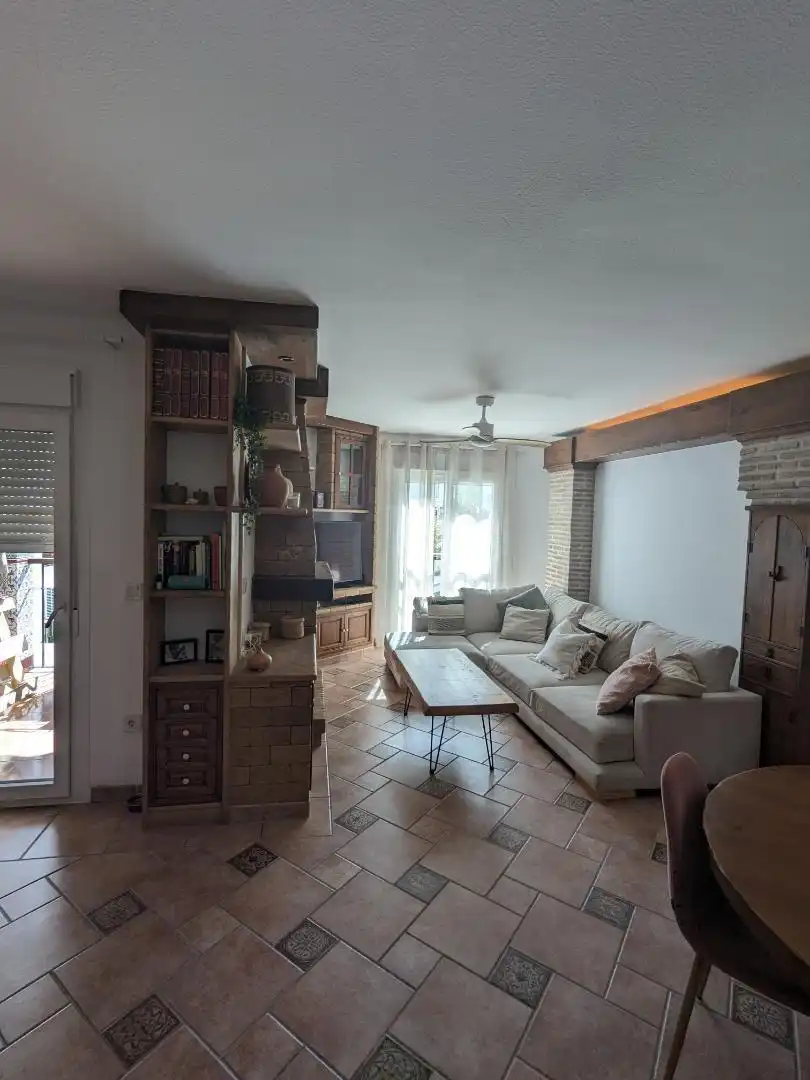 Flat for sale in Calle Luis Buñuel, 15, Huerta Nueva Living room of Flat for sale in Estepona with Private garden, Terrace and Swimming Pool