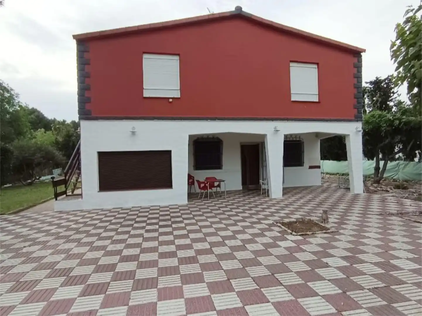 Vista exterior de Casa o chalet en venta en Nuez de Ebro con Aire acondicionado, Terraza y Piscina