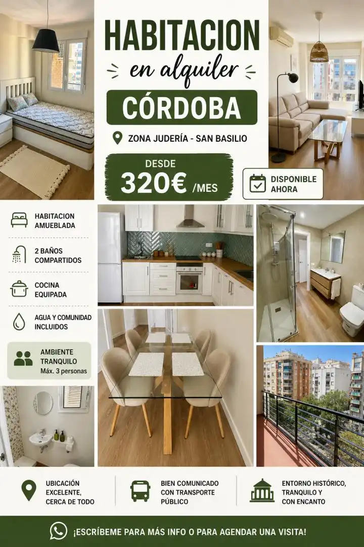 Habitació a Avenida Doctor Fleming, 4, Casco Histórico - Ribera - San Basilio
