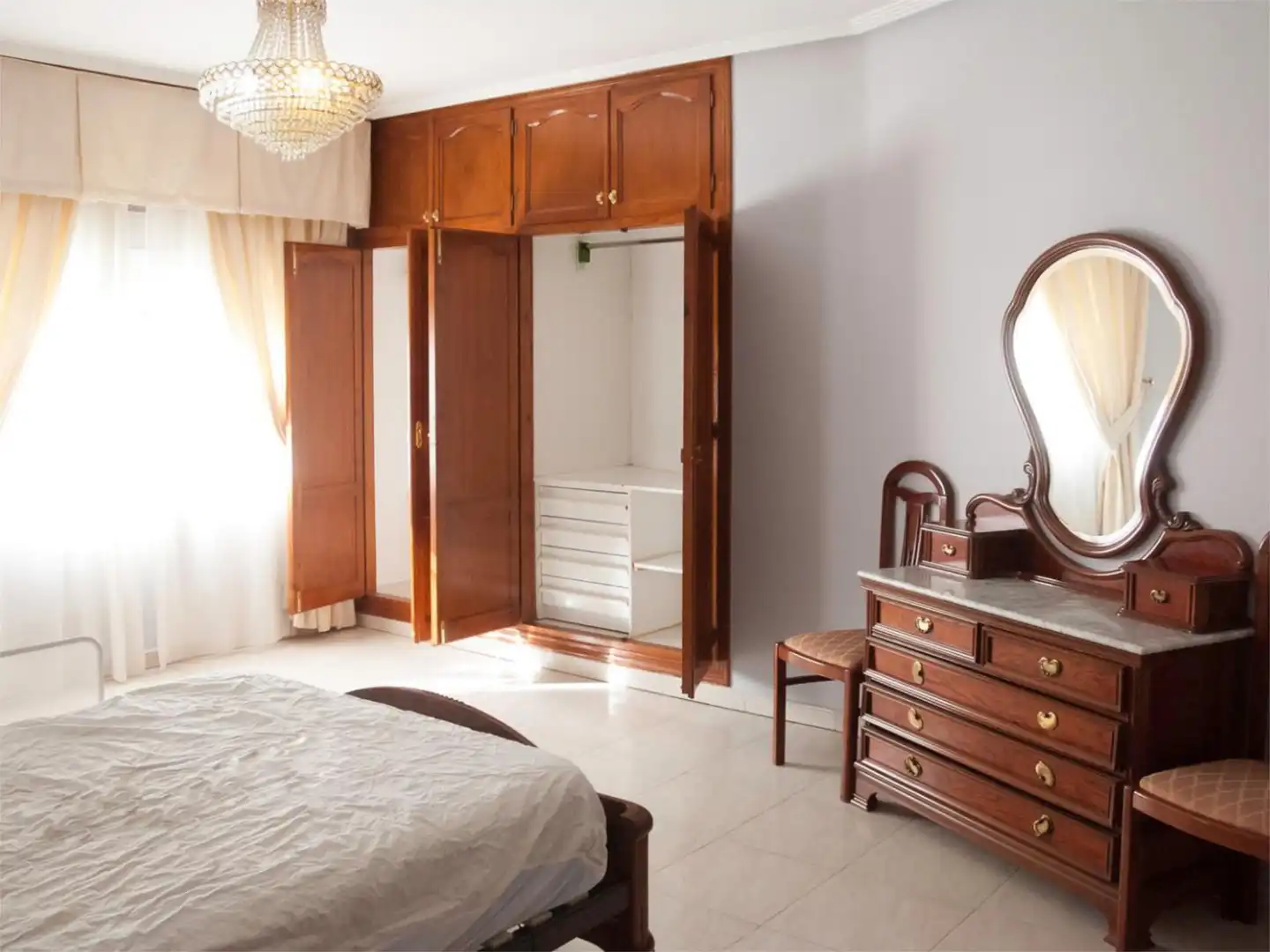 Bedroom of Flat for sale in Segura de la Sierra  with Air Conditioner and Balcony