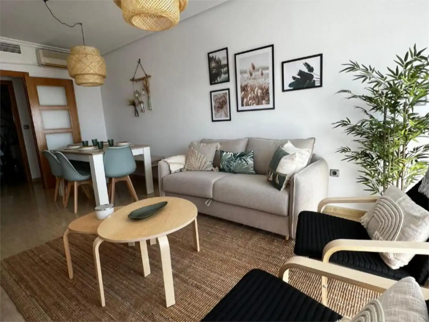 Sala de estar de Piso de alquiler en  Murcia Capital con Aire acondicionado