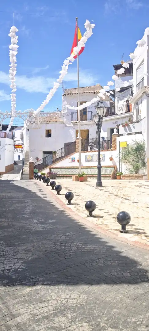 Vista exterior de Casa adosada en venda en Algarrobo amb Terrassa