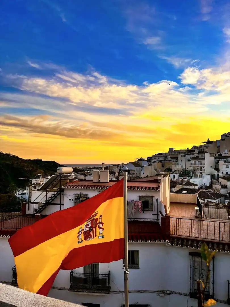 Vista exterior de Casa adosada en venda en Algarrobo amb Terrassa