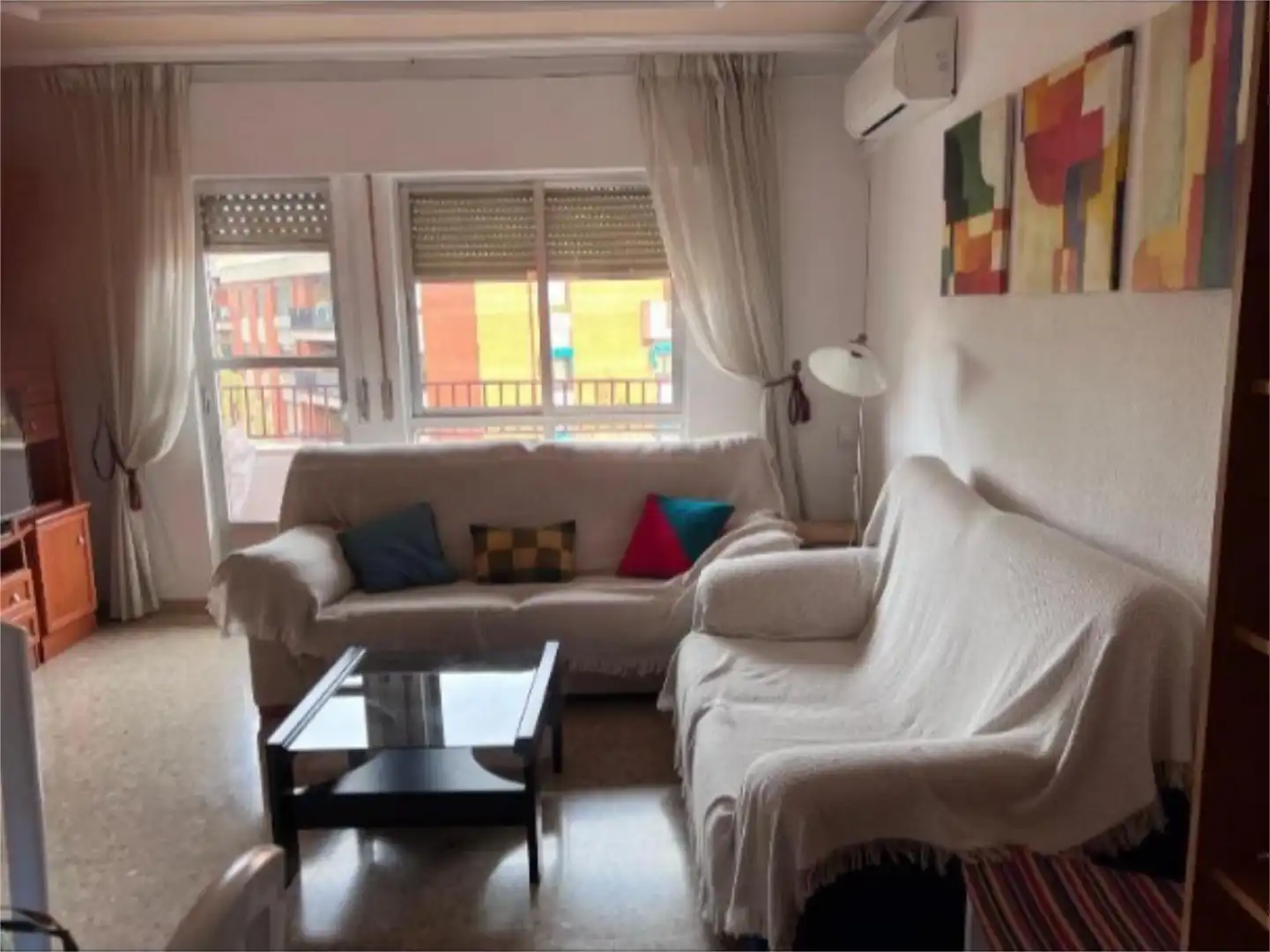 Sala d'estar de Pis de lloguer en Ciudad Real Capital amb Aire condicionat, Calefacció i Terrassa