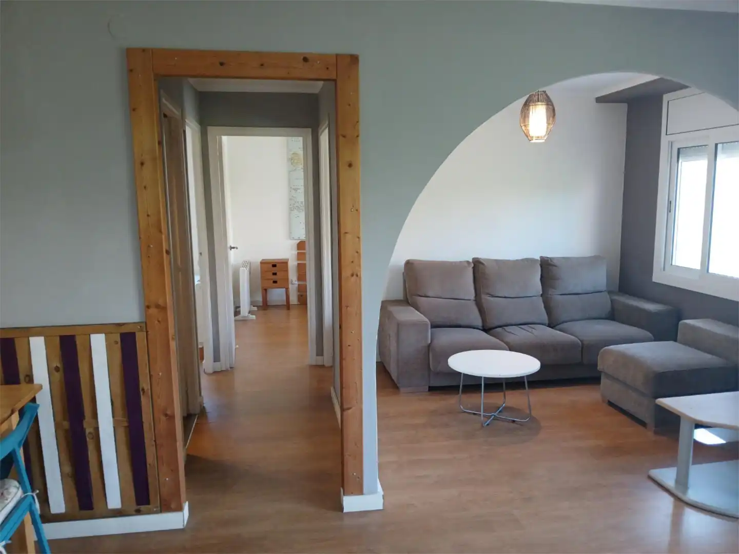 Living room of Flat for rent in  Tarragona Capital  with Parquet flooring, Furnished and Washing machine