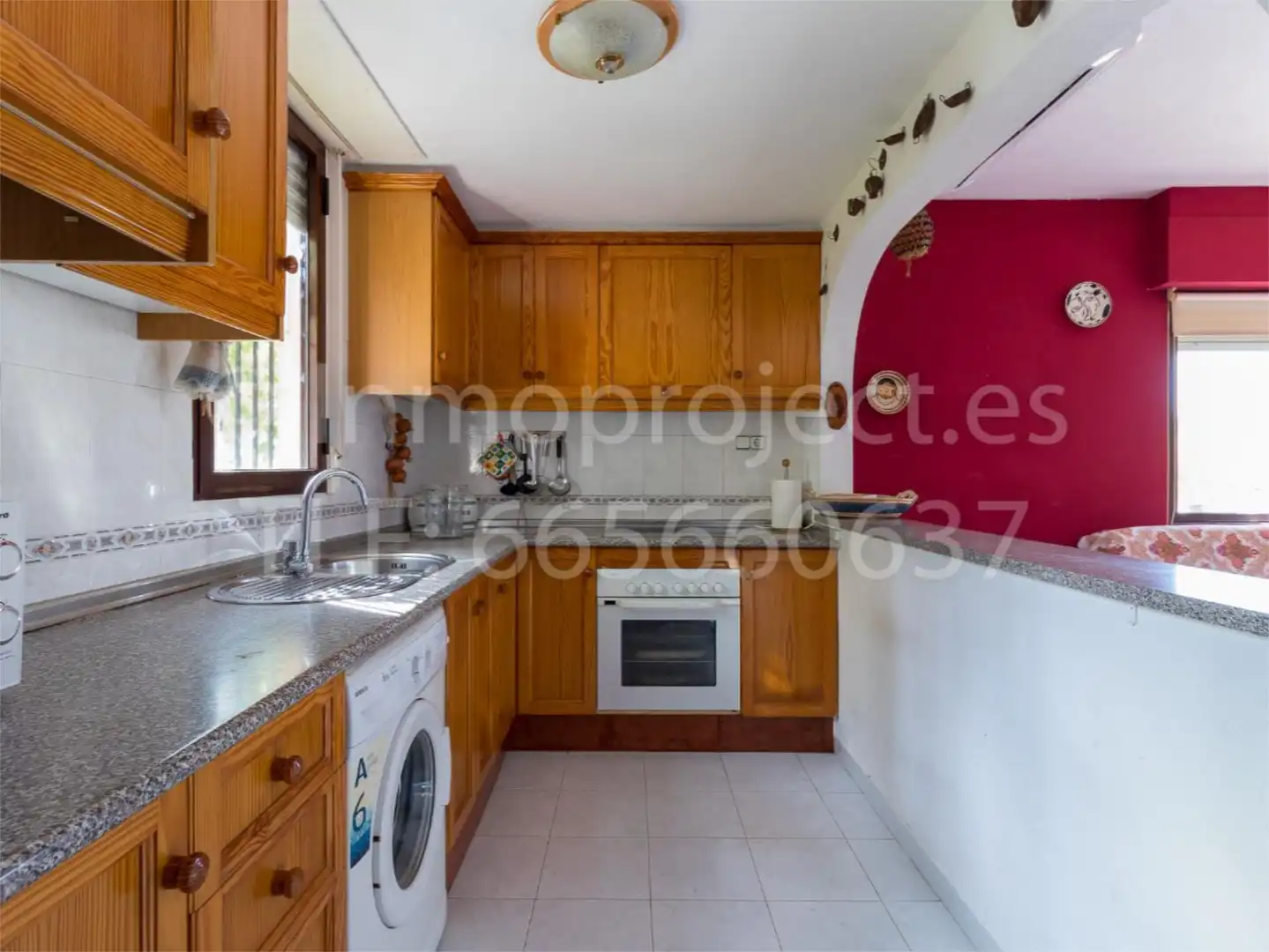 Casa adosada en venda a Avinguda del Carabasí, 4a, Novamar - Mediterráneo Cuina de Casa adosada en venda en Santa Pola amb Aire condicionat, Terrassa i Piscina