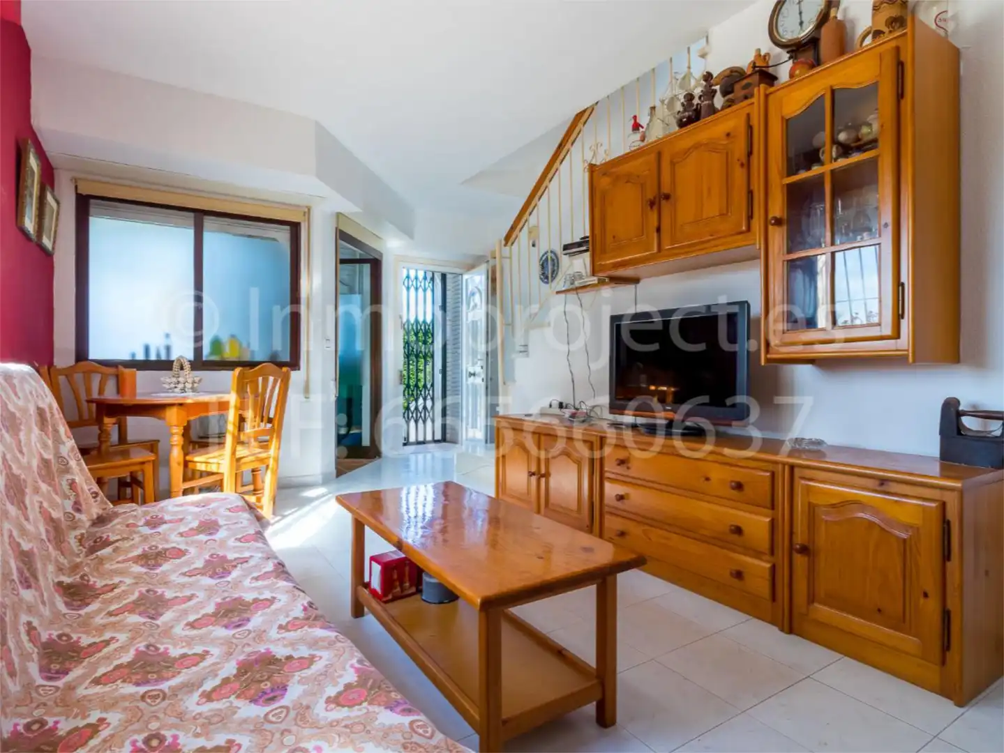 Casa adosada en venda a Avinguda del Carabasí, 4a, Novamar - Mediterráneo Sala d'estar de Casa adosada en venda en Santa Pola amb Aire condicionat, Terrassa i Piscina
