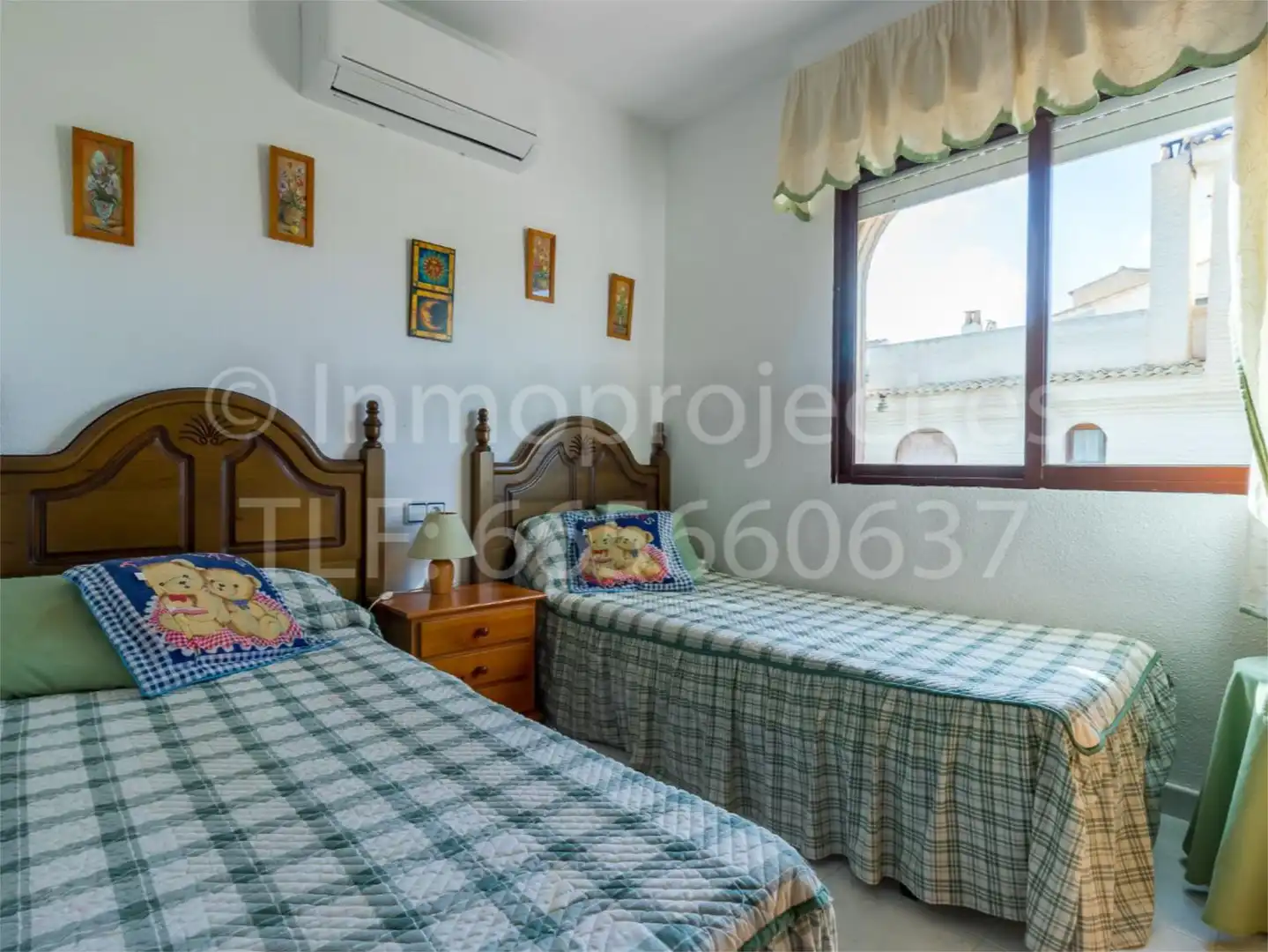 Casa adosada en venda a Avinguda del Carabasí, 4a, Novamar - Mediterráneo Dormitori de Casa adosada en venda en Santa Pola amb Aire condicionat, Terrassa i Piscina
