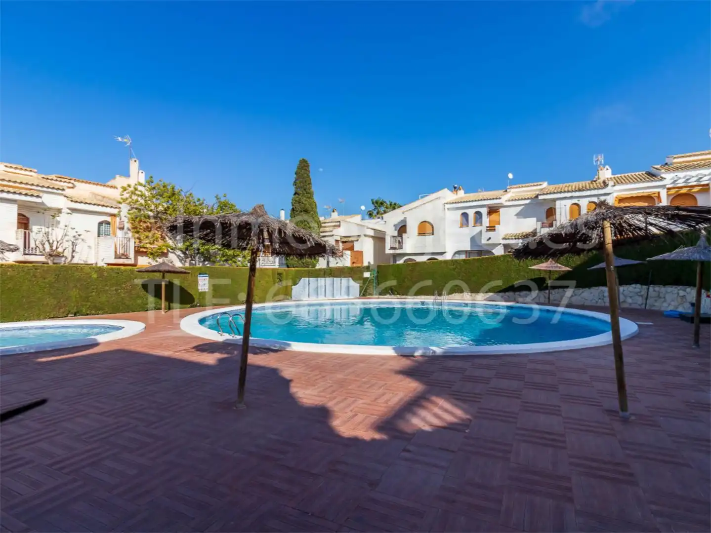 Swimming pool of Detached homes for sale in Santa Pola  with Air Conditioner, Terrace and Swimming Pool