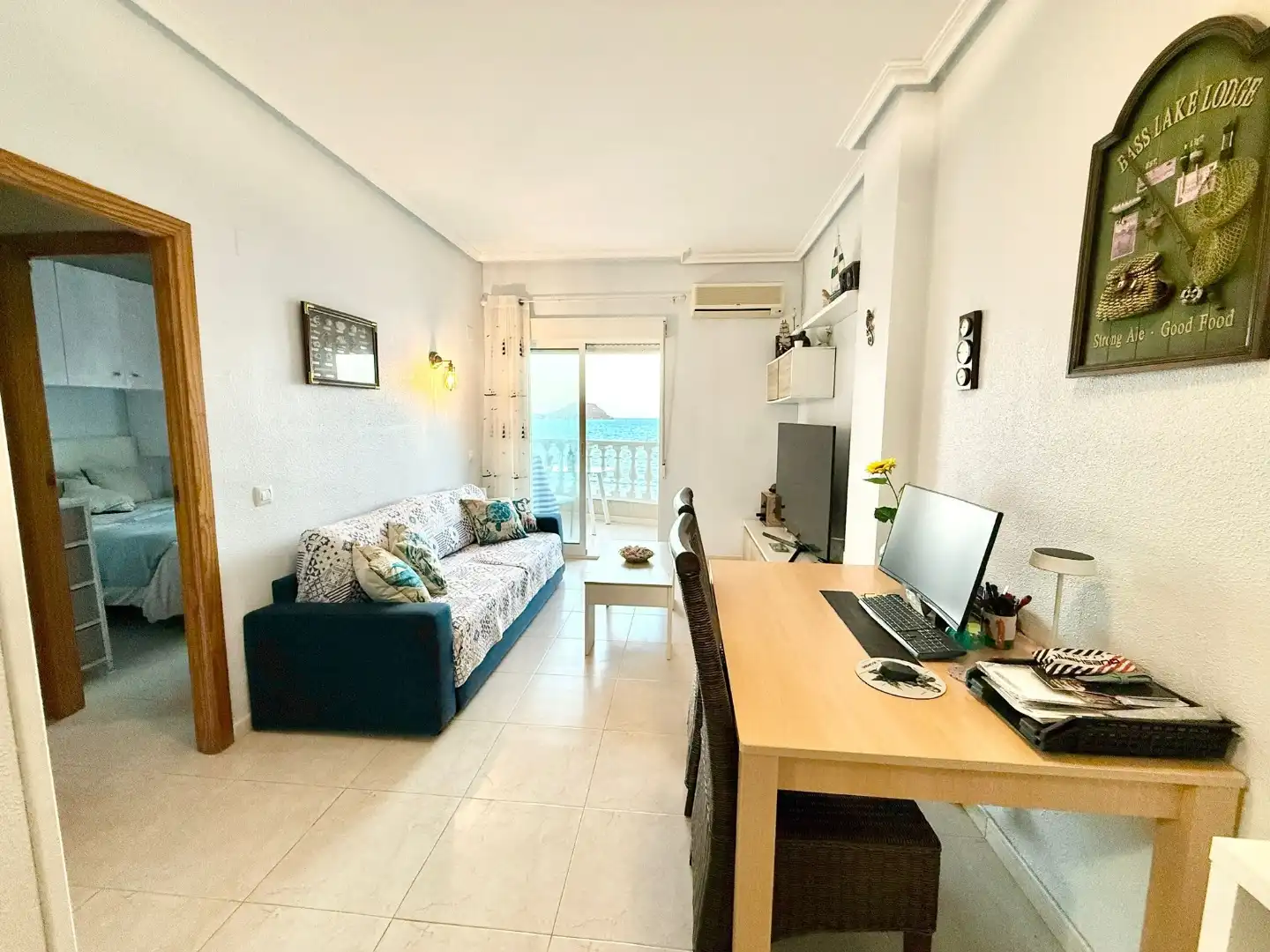 Apartments for sale in Gran Vía de la Manga, 5, La Manga del Mar Menor Living room of Apartments for sale in La Manga del Mar Menor with Air Conditioner and Terrace