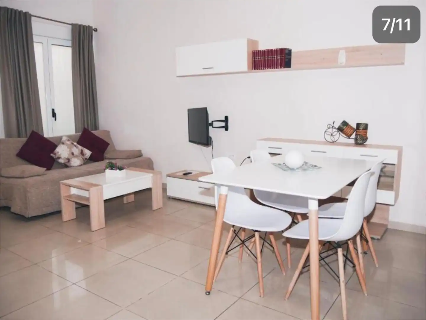Wohnung zur Miete in Mérida Wohnzimmer von Wohnung zur Miete in Mérida mit Klimaanlage