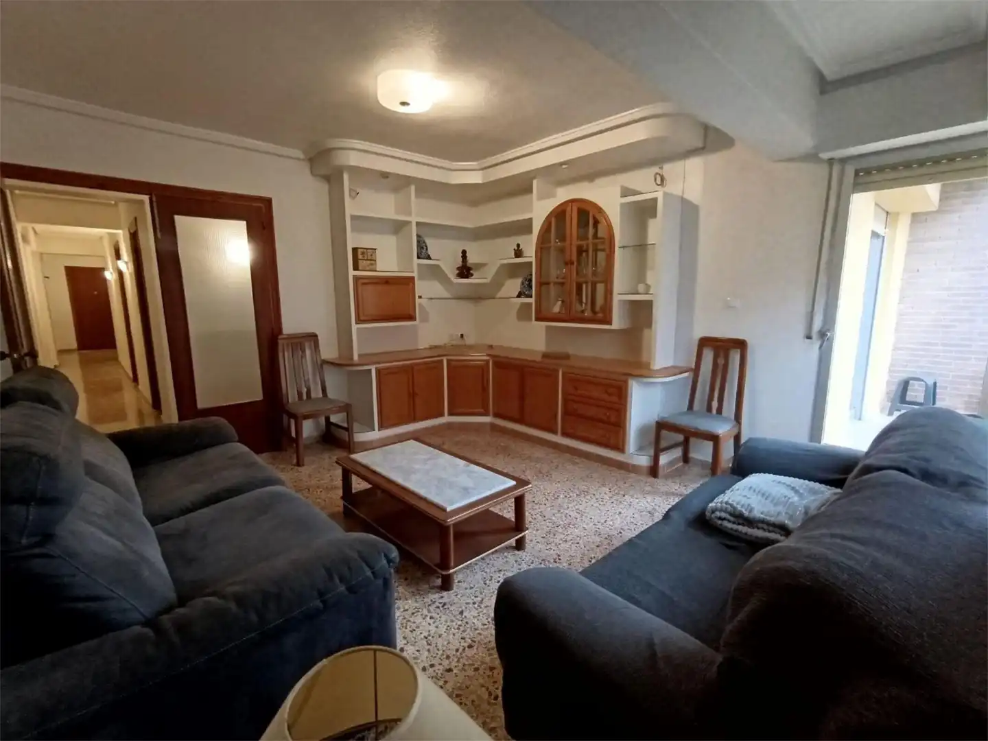 Wohnzimmer von Wohnung zur Miete in Elda mit Terrasse, Möbliert und Balkon