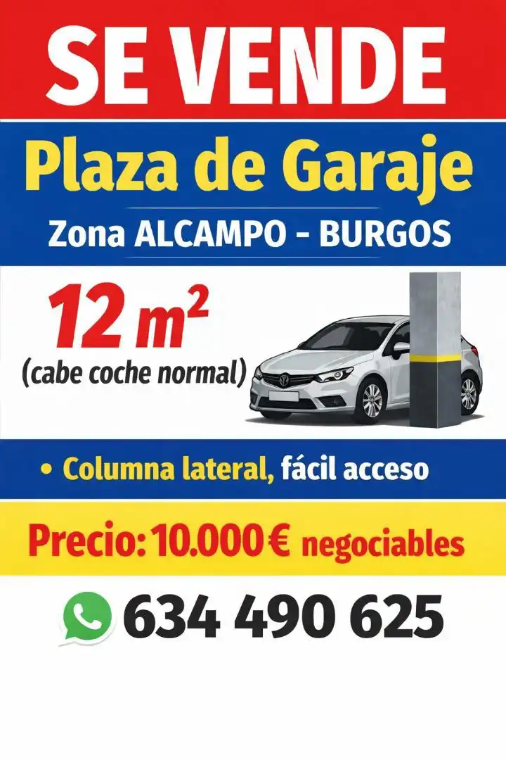 Garatge en venda a Calle Juan de Padilla, 11, Plantío - Alcampo Aparcament de Garatge en venda en Burgos
