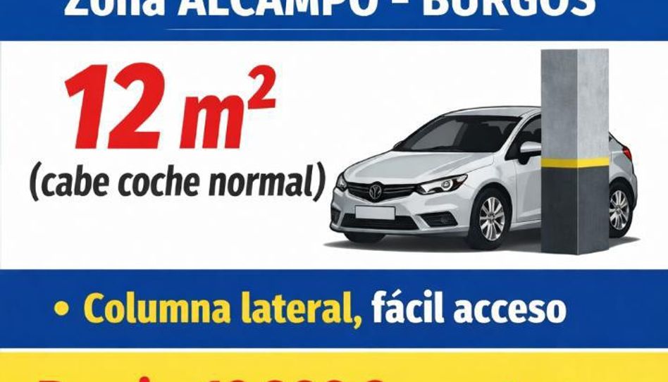 Garatge en venda a Calle Juan de Padilla, 11, Plantío - Alcampo, Burgos Capital - imatge 1 Foto 1 de Garatge en venda a Calle Juan de Padilla, 11, Plantío - Alcampo, Burgos Capital