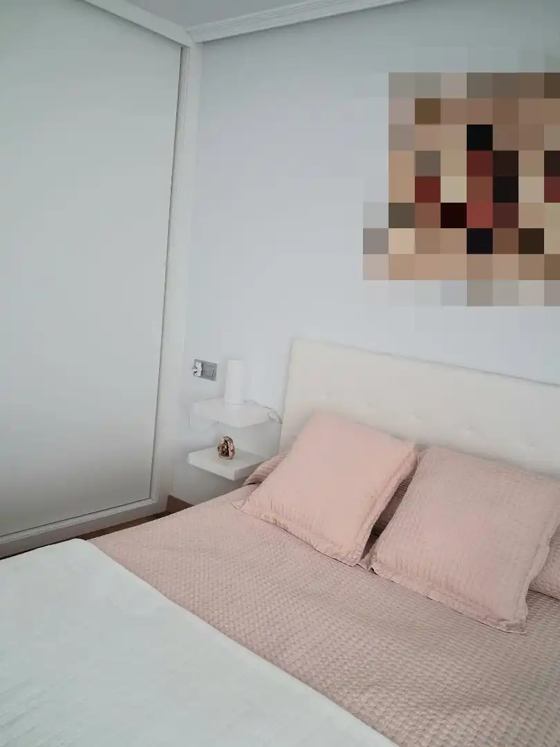 Bedroom of Flat for share in Oviedo   with Heating, Parquet flooring and Furnished