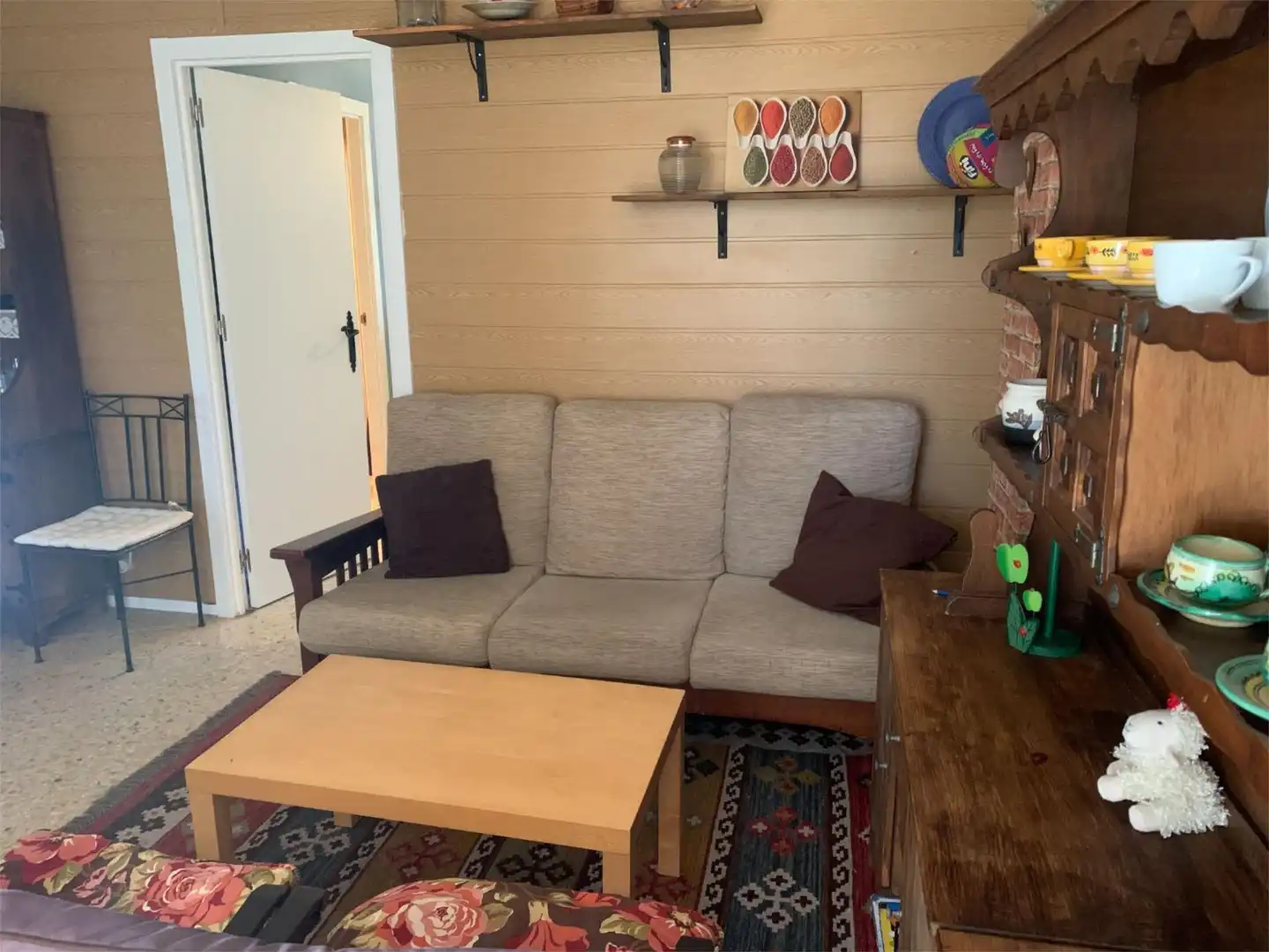 Sala de estar de Apartamento en venta en San Martín de Valdeiglesias con Calefacción, Terraza y Amueblado