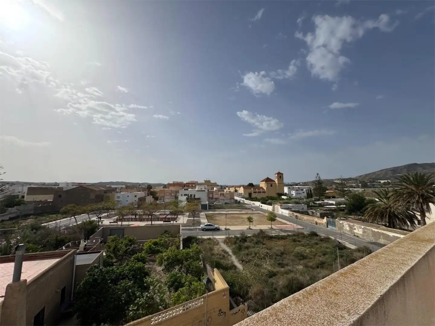 Vista exterior de Piso en venta en Pechina con Terraza, Trastero y Balcón