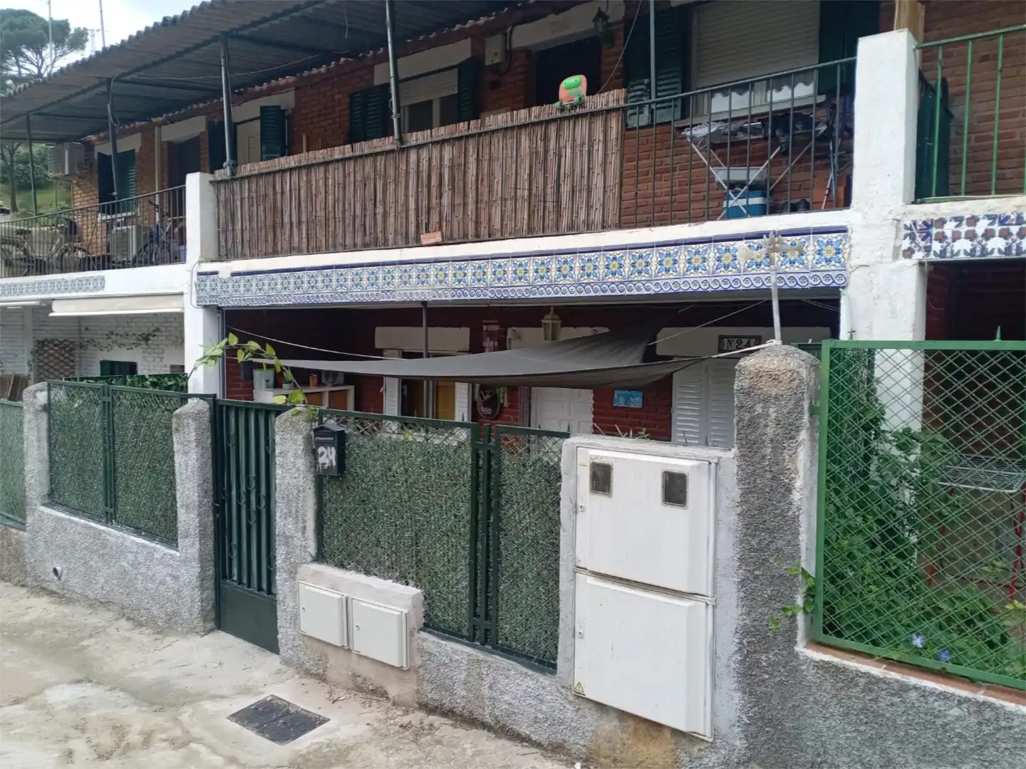 Exterior view of Ground floor for sale in Navas del Rey  with Terrace, Storage room and Furnished