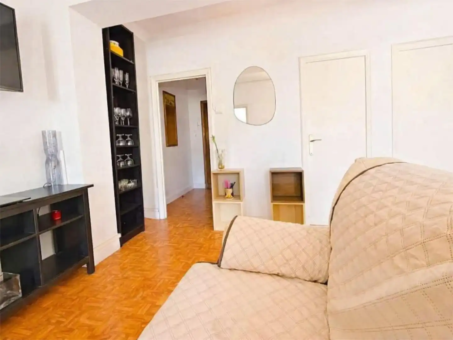 Flat for rent in Rúa Cordelería, 12, Monte Alto - Zalaeta - Atocha Living room of Flat for rent in A Coruña Capital with Parquet flooring, Terrace and Furnished