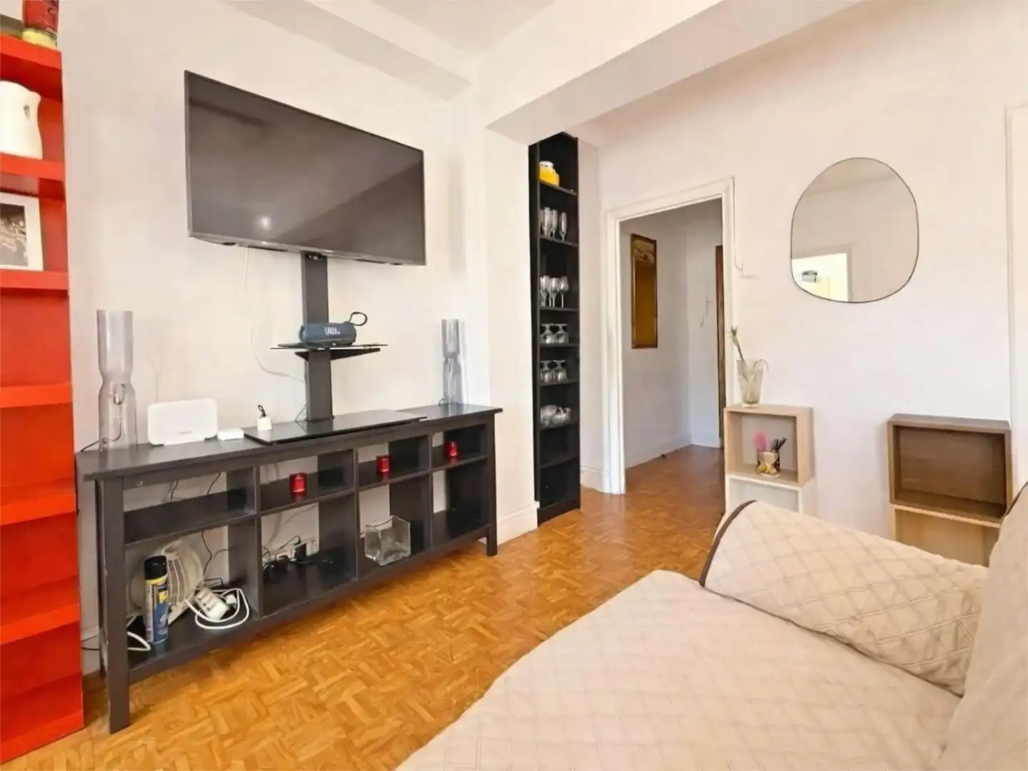 Flat for rent in Rúa Cordelería, 12, Monte Alto - Zalaeta - Atocha Living room of Flat for rent in A Coruña Capital with Parquet flooring, Terrace and Furnished