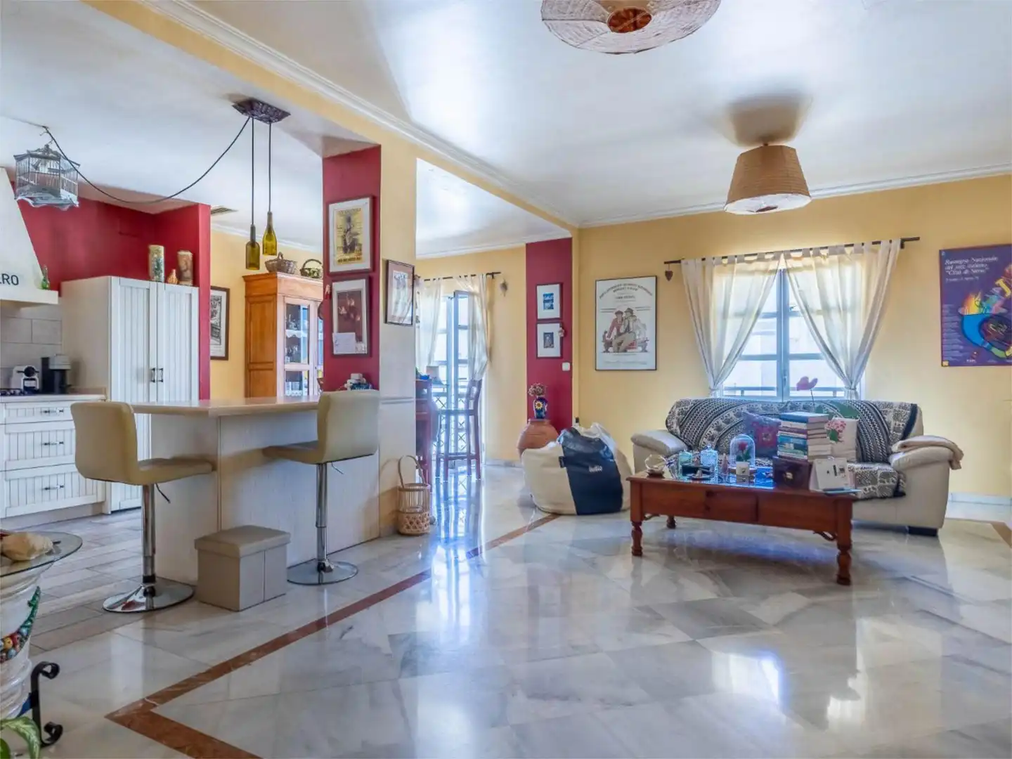 Piso en venta en Avenida Coria, 43, Palomares del Río Sala de estar de Piso en venta en Palomares del Río con Aire acondicionado, Calefacción y Terraza