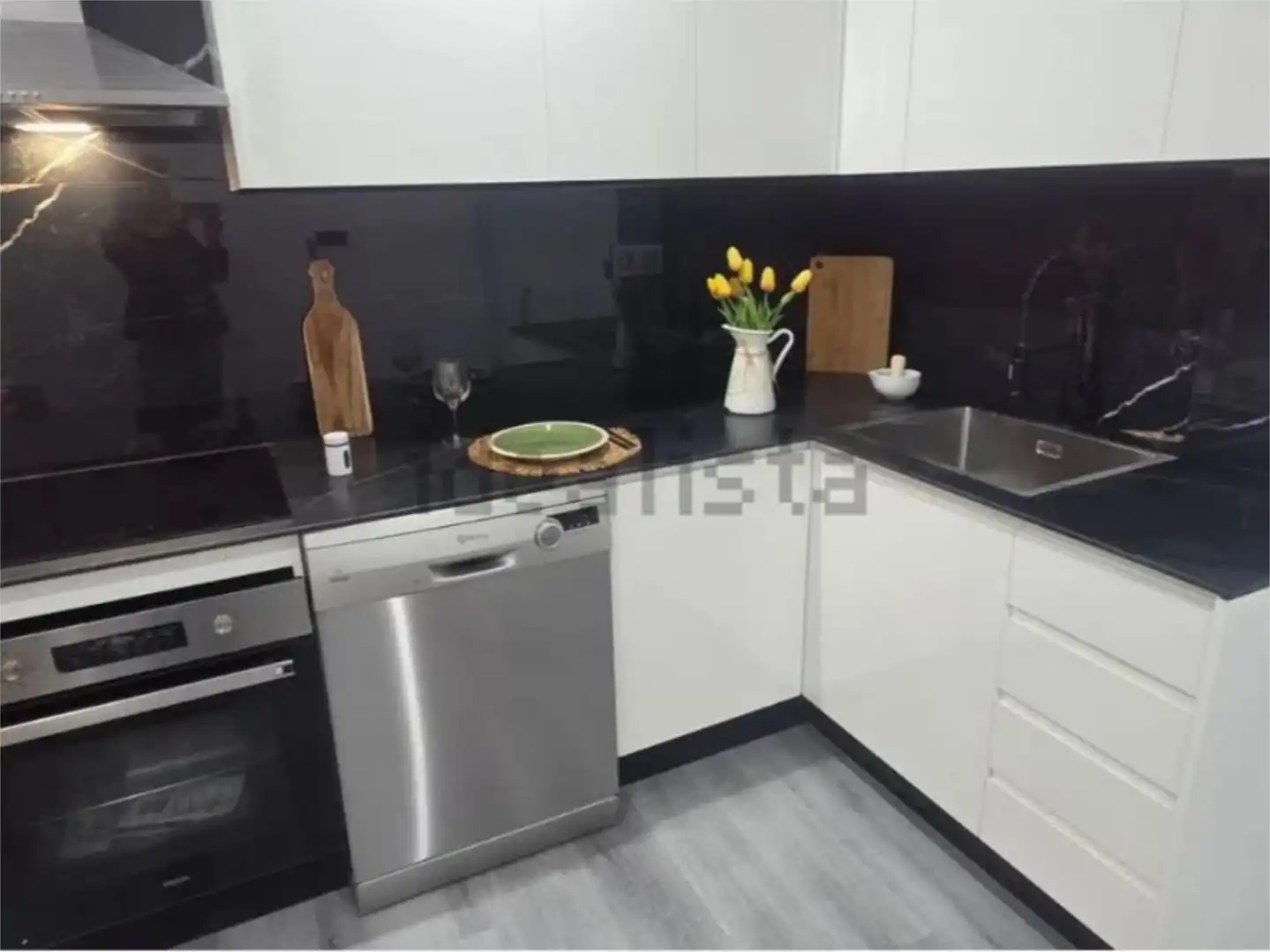 Kitchen of Flat for sale in Vigo   with Terrace
