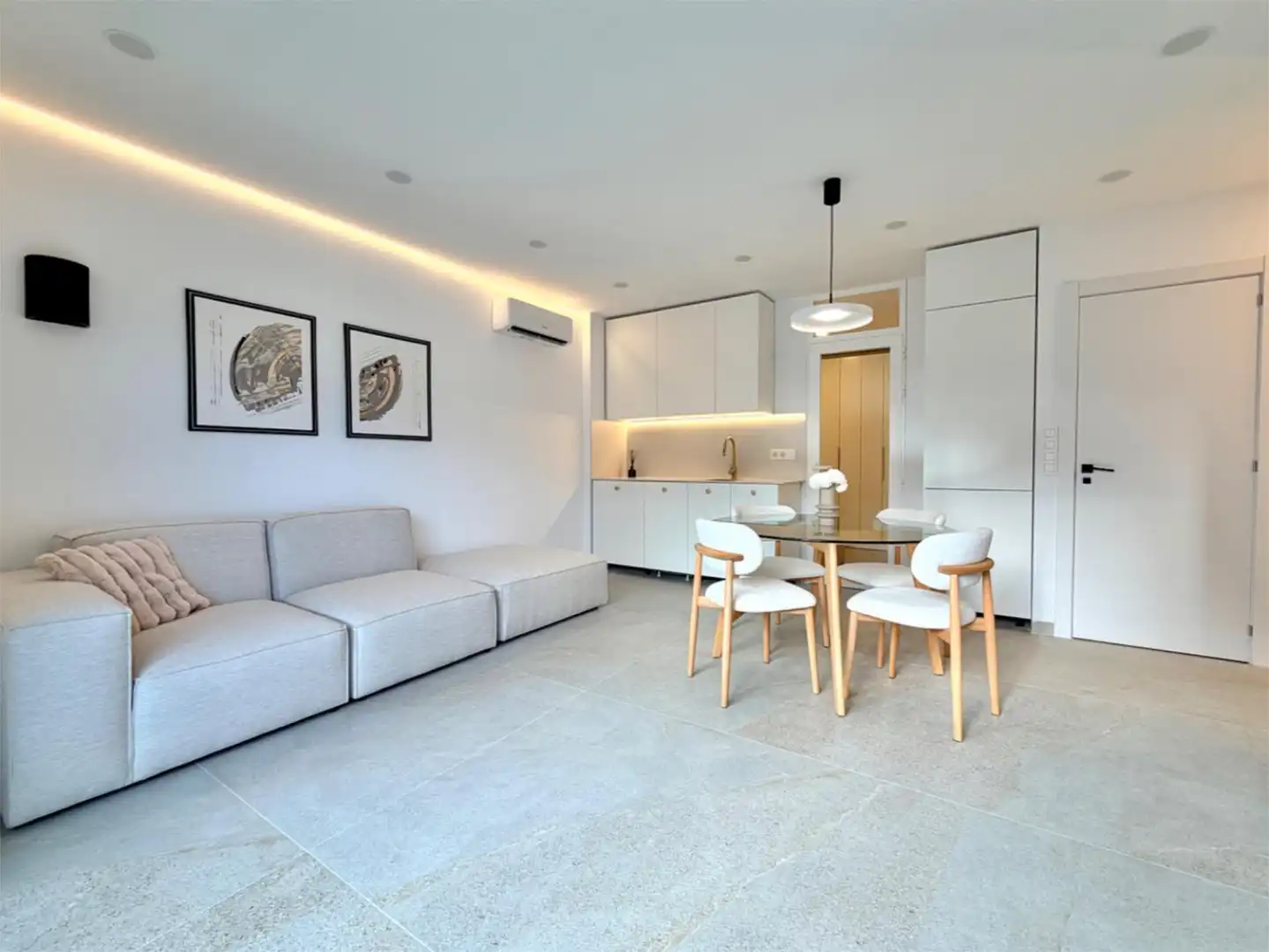 Living room of Apartments for sale in Granadilla de Abona  with Air Conditioner, Heating and Furnished