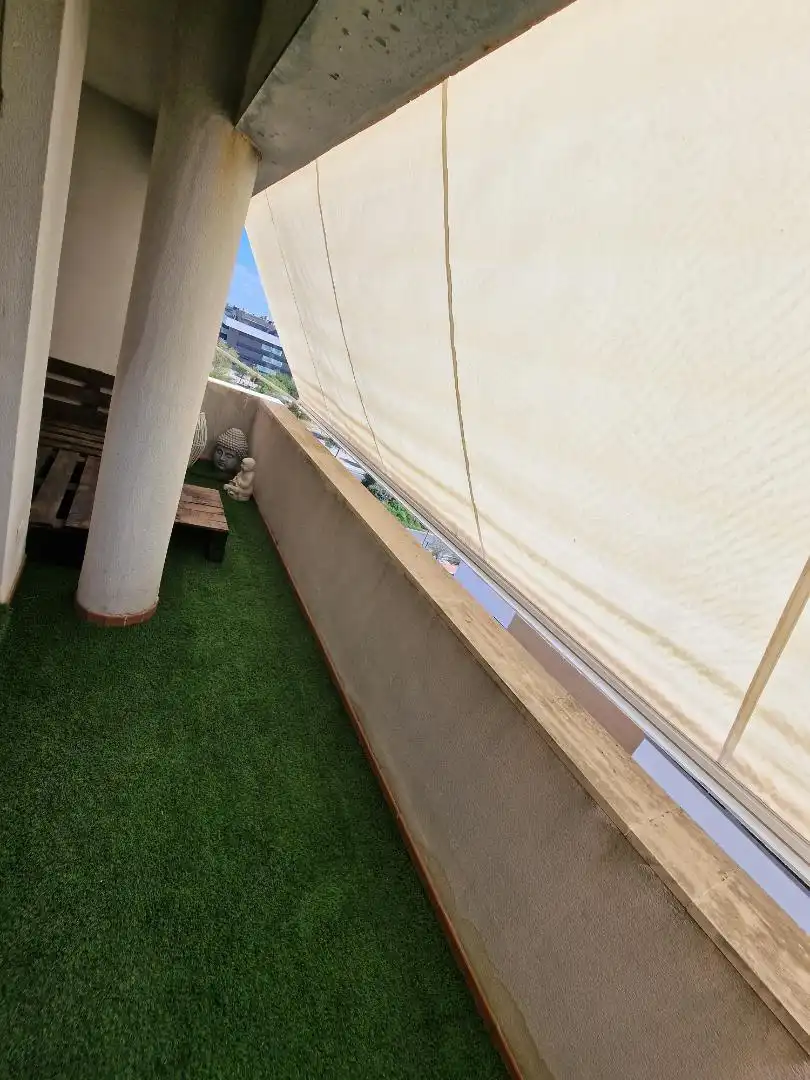 Balcony of Flat for rent in Mairena del Aljarafe  with Heating, Private garden and Parquet flooring