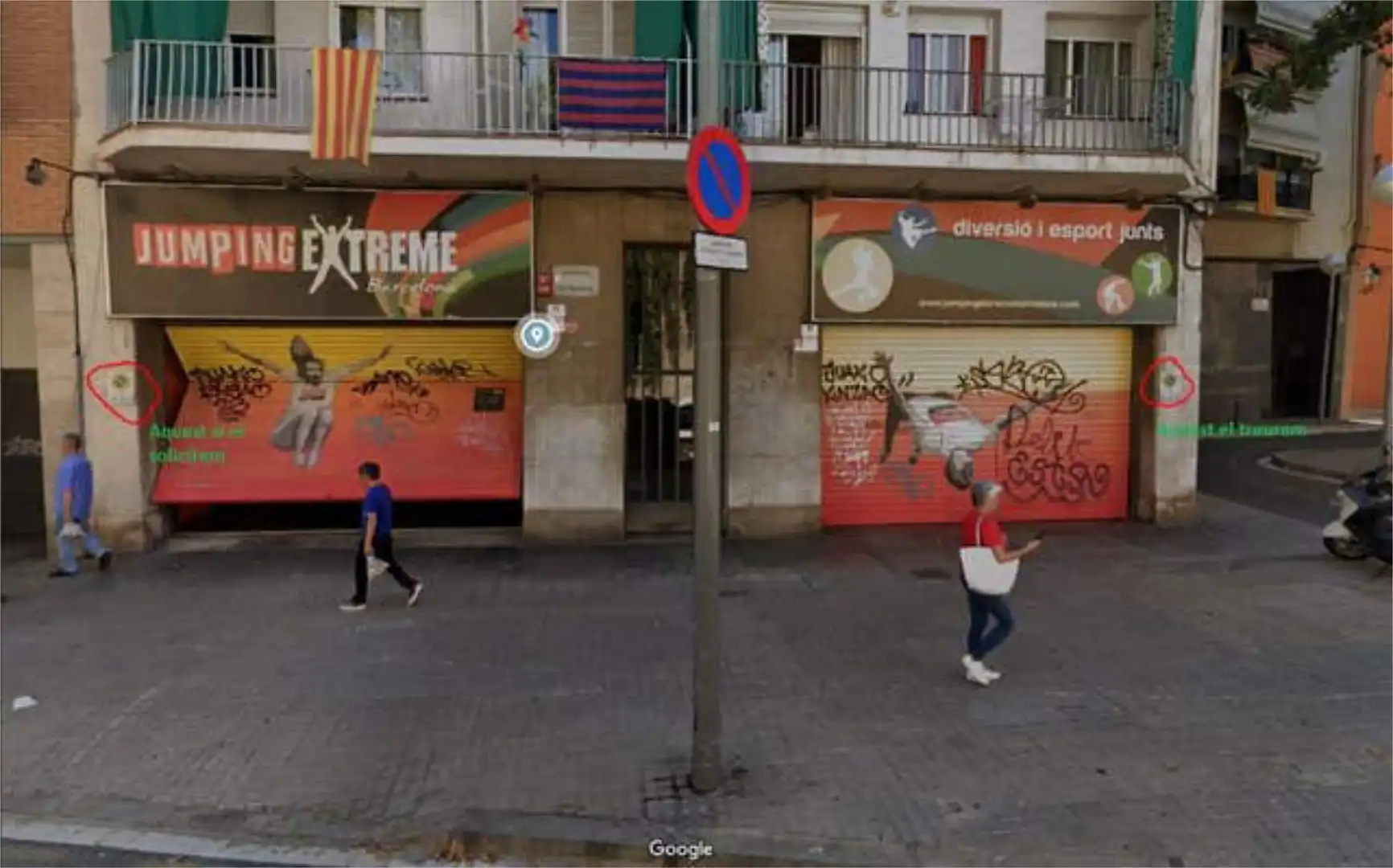 Außenansicht von Fabrikhallen zur Miete in  Barcelona Capital mit Klimaanlage