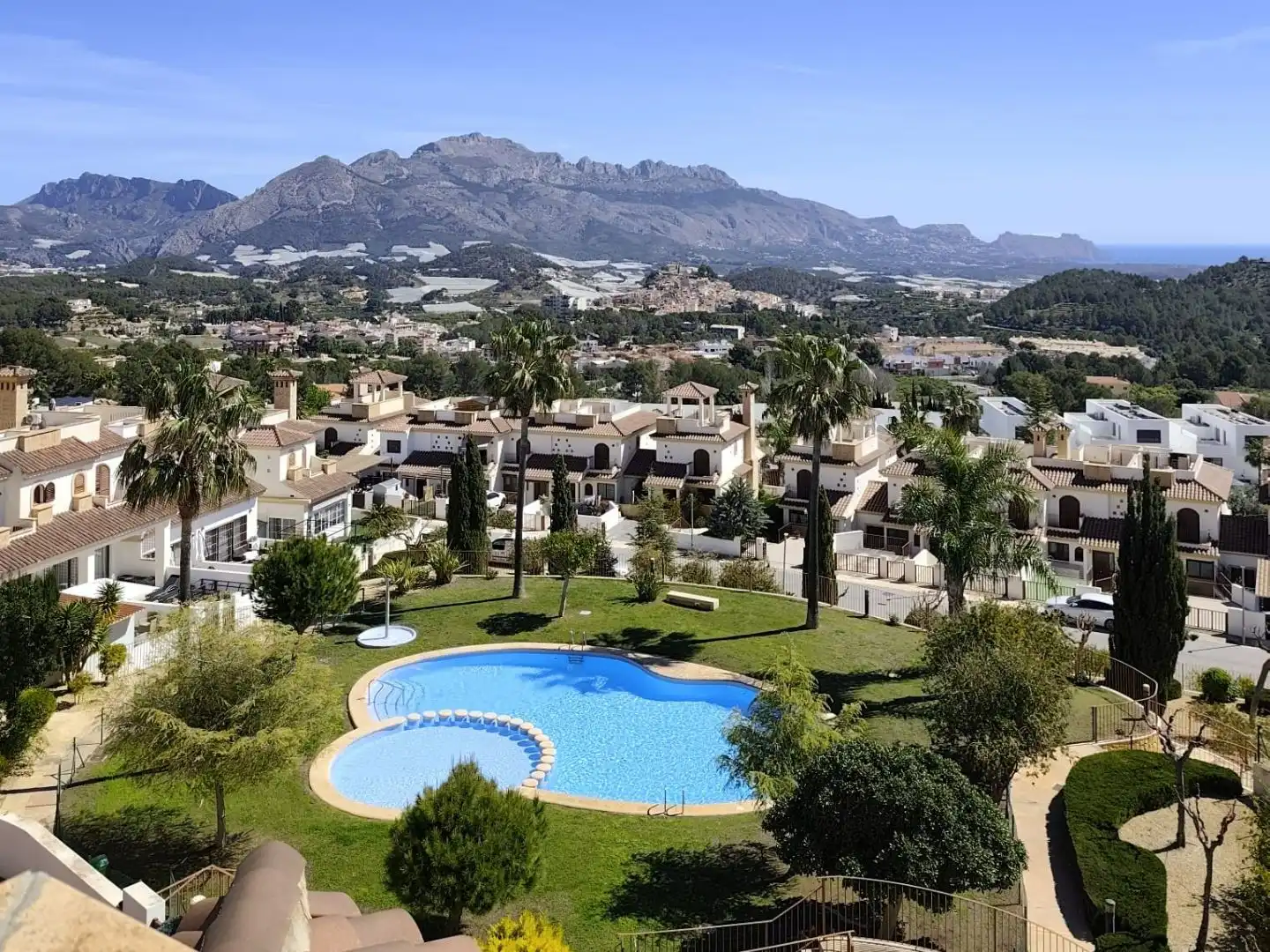 Vista exterior de Piso en venta en Polop con Aire acondicionado, Calefacción y Jardín privado