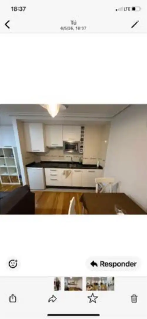Cocina de Apartamento de alquiler en Ourense Capital 