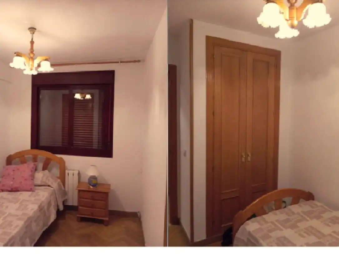 Bedroom of Flat for sale in  Madrid Capital  with Air Conditioner, Swimming Pool and Balcony