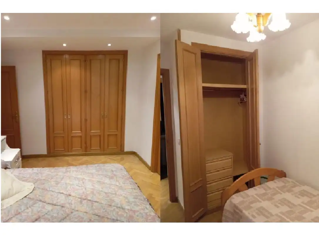 Bedroom of Flat for sale in  Madrid Capital  with Air Conditioner, Swimming Pool and Balcony