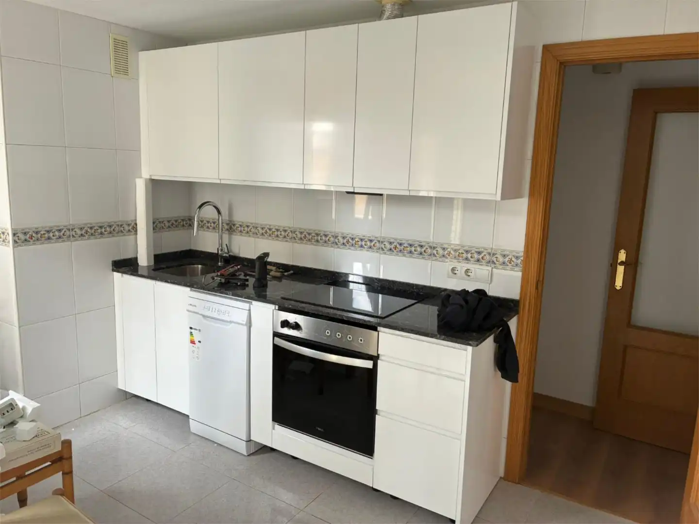 Cocina de Piso de alquiler en Salamanca Capital con Calefacción, Amueblado y Horno