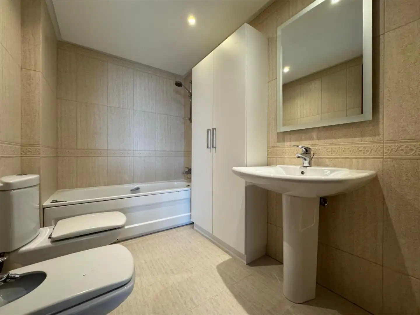 Bathroom of Flat for sale in Oleiros  with Heating, Parquet flooring and Storage room