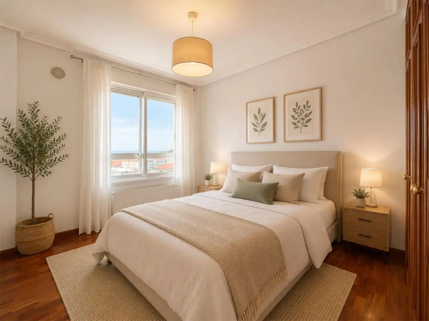 Bedroom of Flat for sale in Oleiros  with Heating, Parquet flooring and Storage room