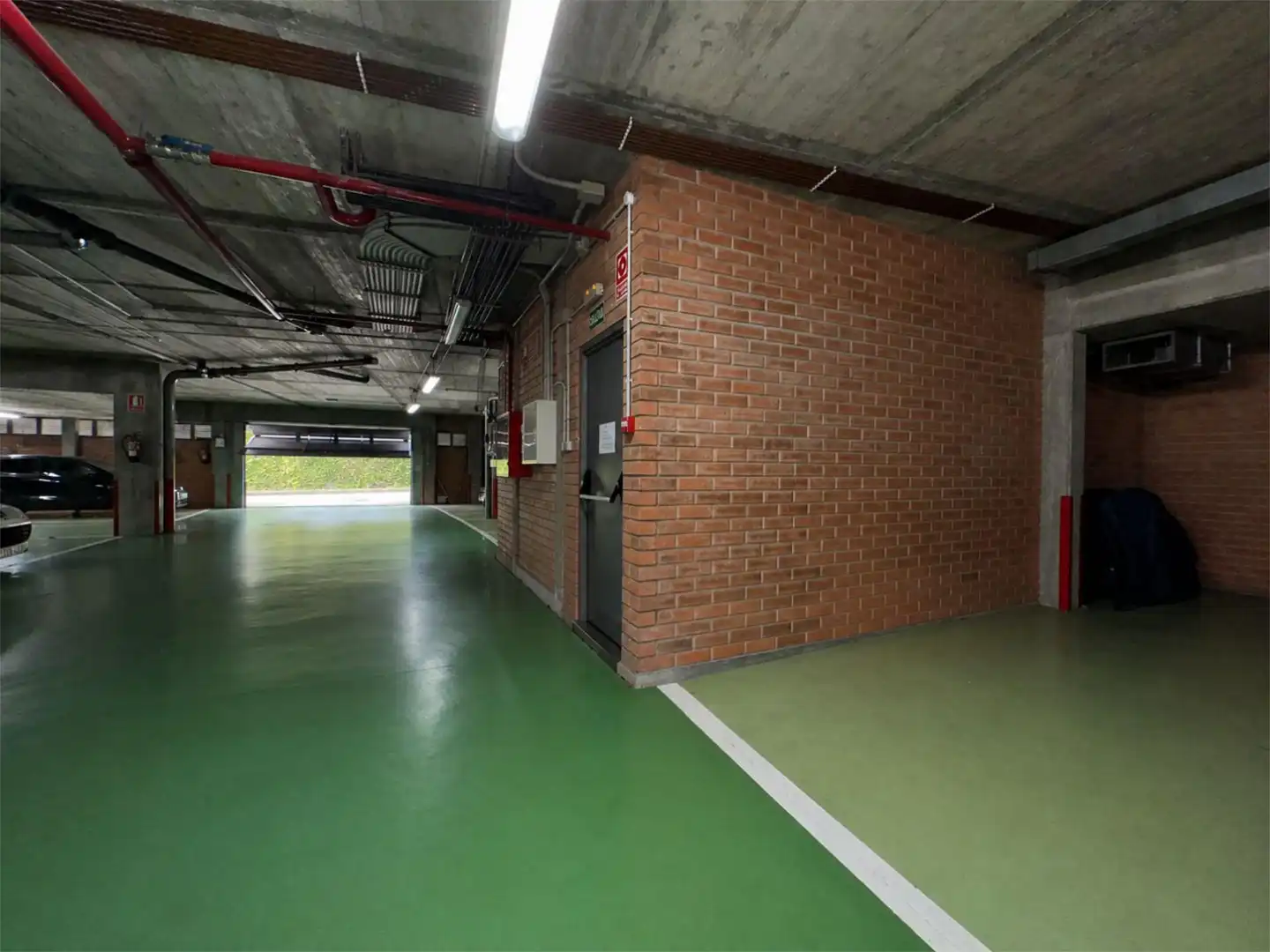 Parking of Flat for sale in Oleiros  with Heating, Parquet flooring and Storage room