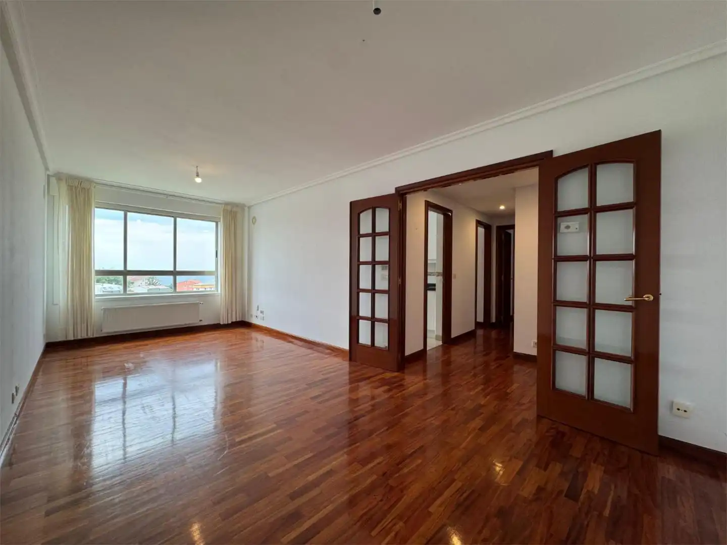 Living room of Flat for sale in Oleiros  with Heating, Parquet flooring and Storage room