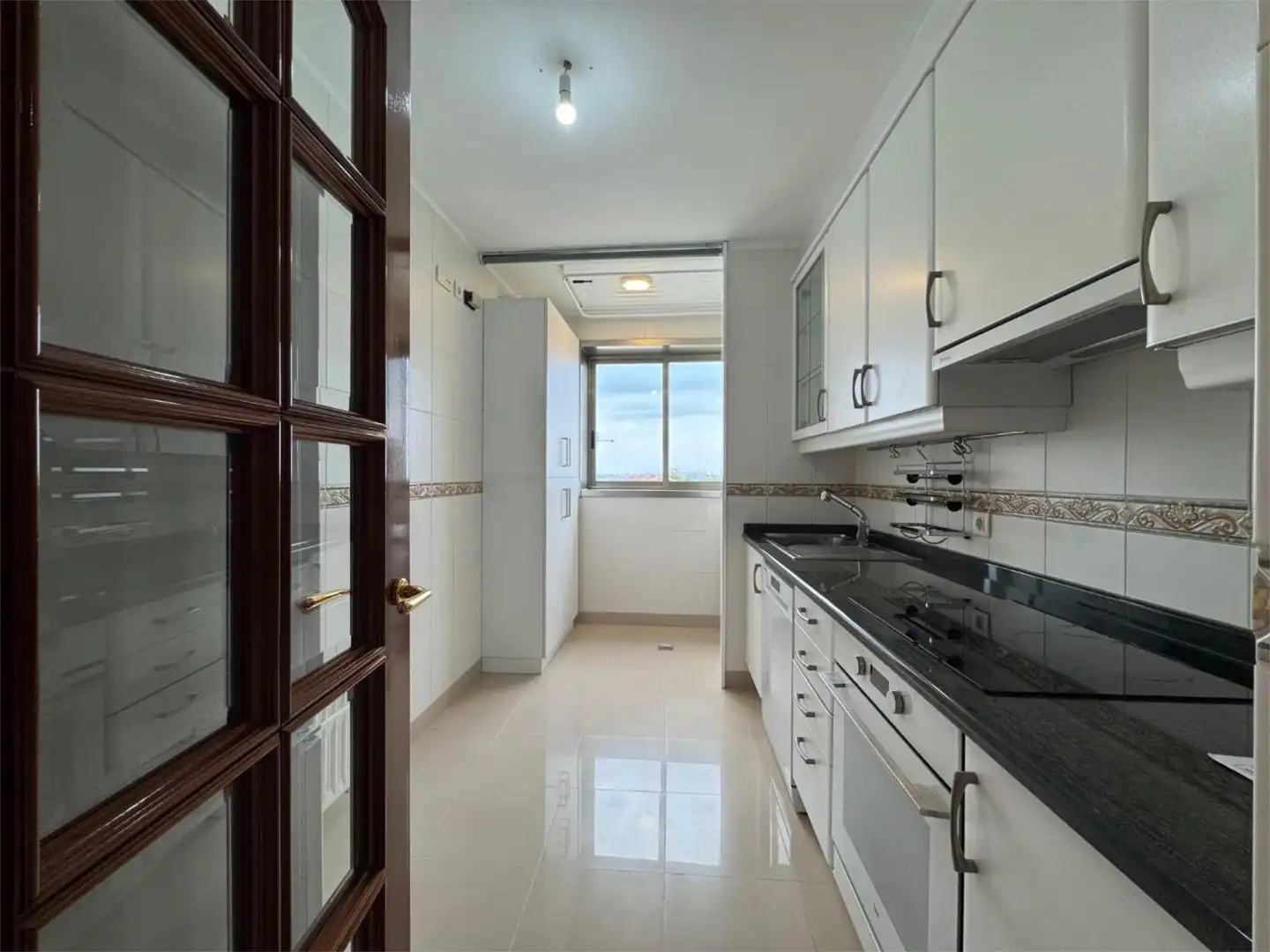 Kitchen of Flat for sale in Oleiros  with Heating, Parquet flooring and Storage room